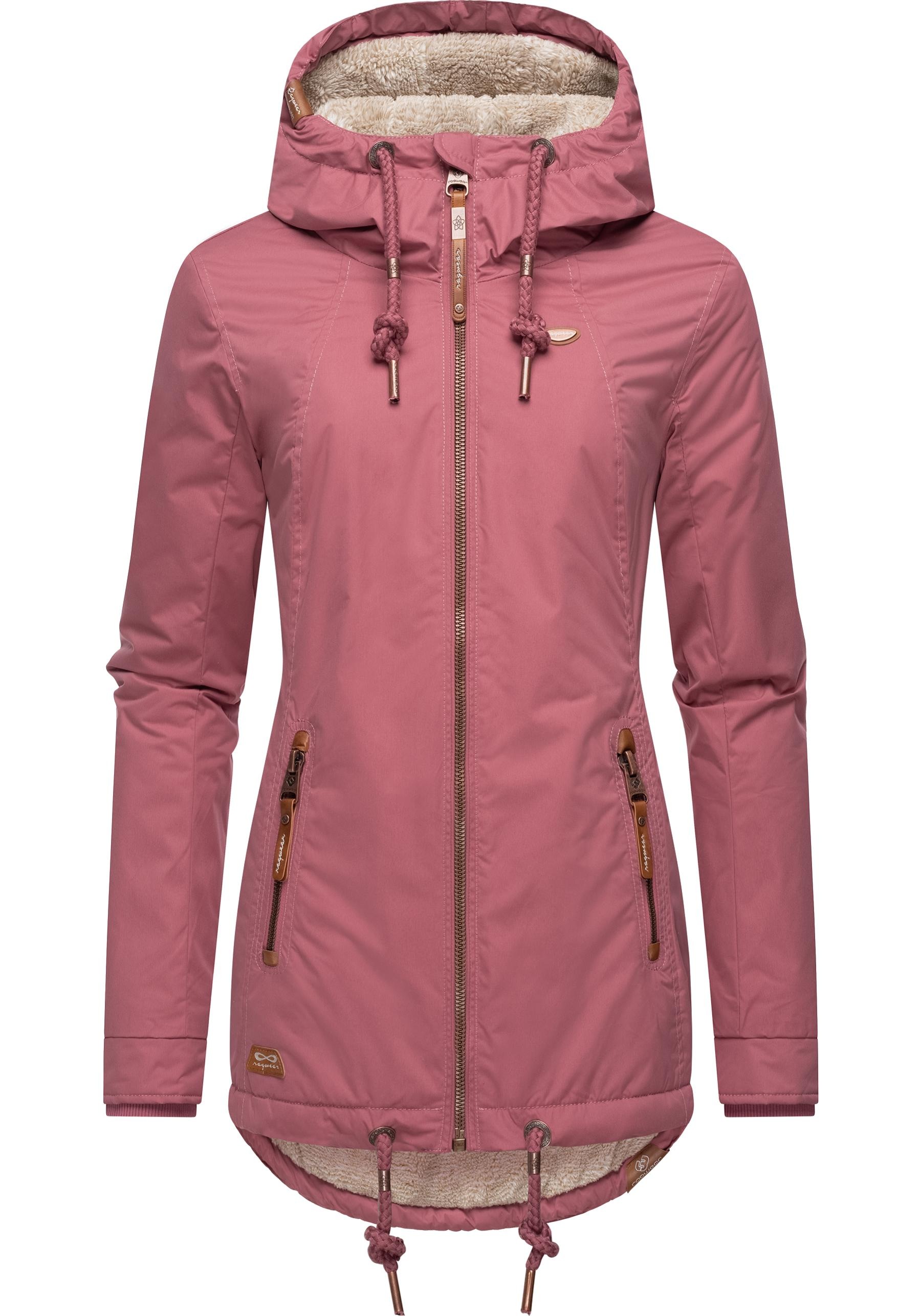 Ragwear Winterjacke »Zuzka Winter«, mit Kapuze, Wasserdichter Winterparka mit Teddyfleece Innenfutter