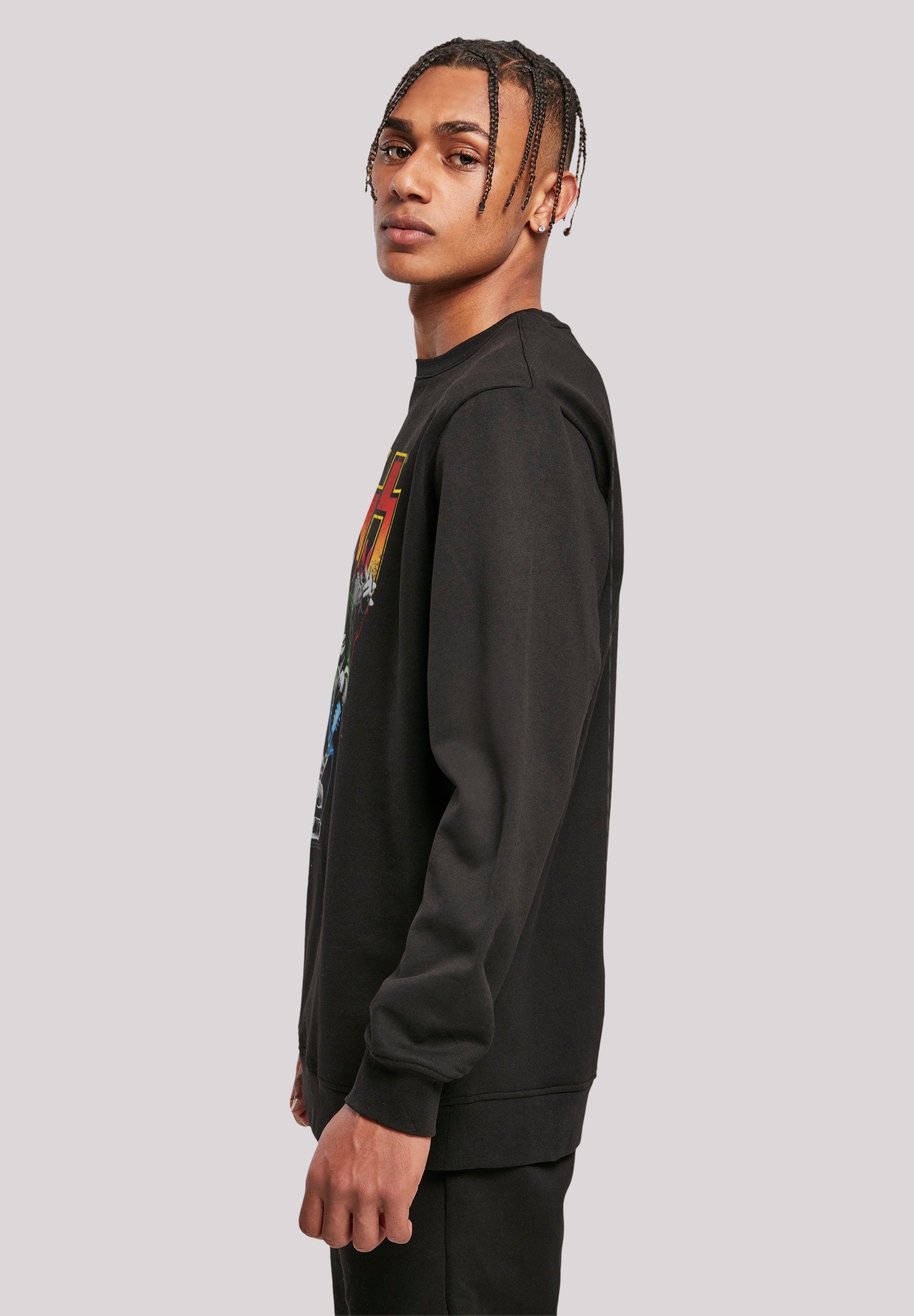 F4NT4STIC Sweatshirt »Kiss Rock Band Neon«, Premium Qualität, Musik, By Rock Off
