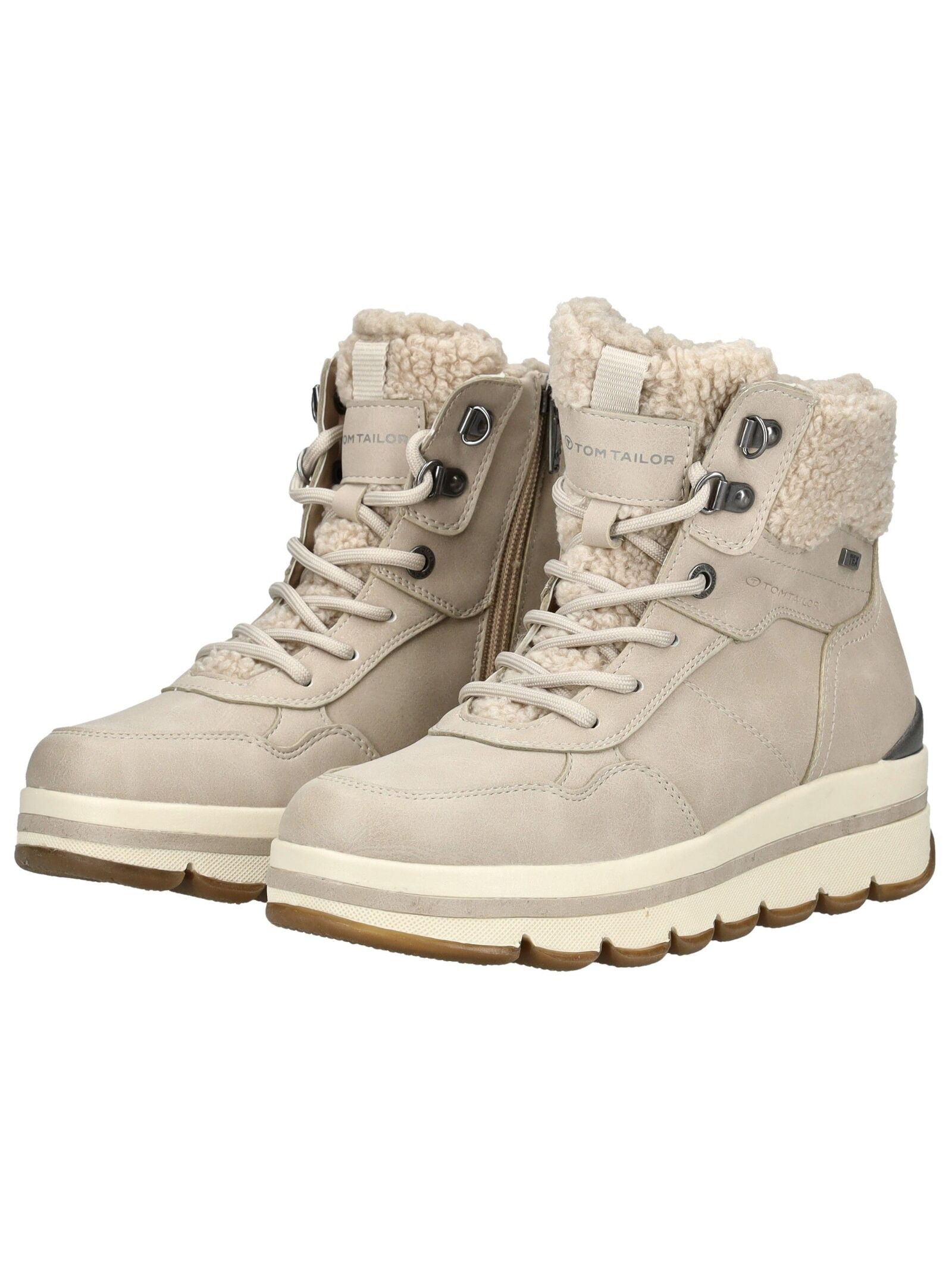 Tom Tailor Lace-Up Boot Women's Cream 40 6