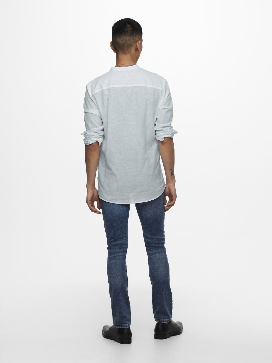 ONLY & SONS Onsaiden Long Sleeve Shirt Blue Medium 3