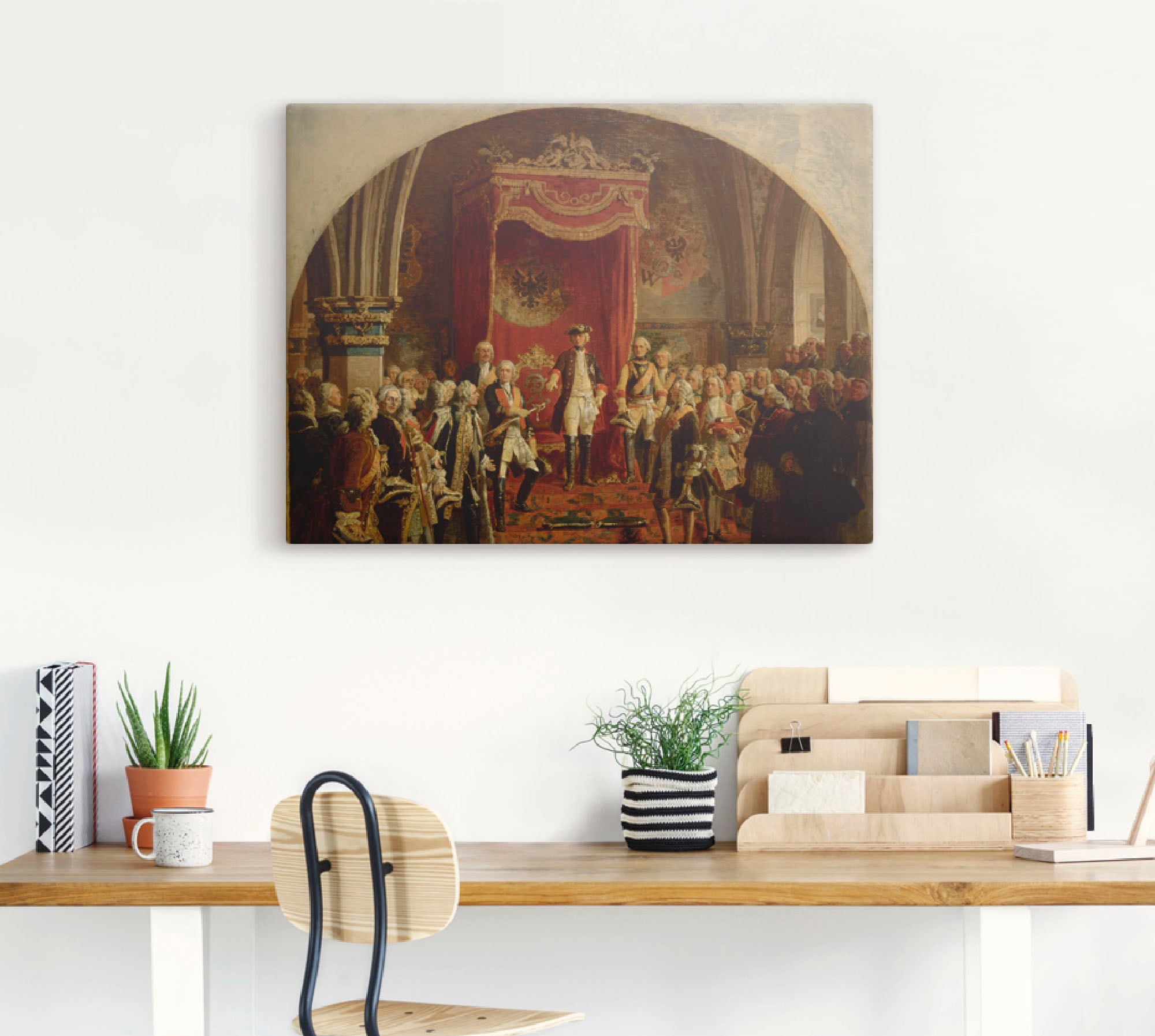 Artland Leinwandbild »Huldigung Friedrich dem Großen«, Menschen, (1 St.), auf Keilrahmen gespannt
