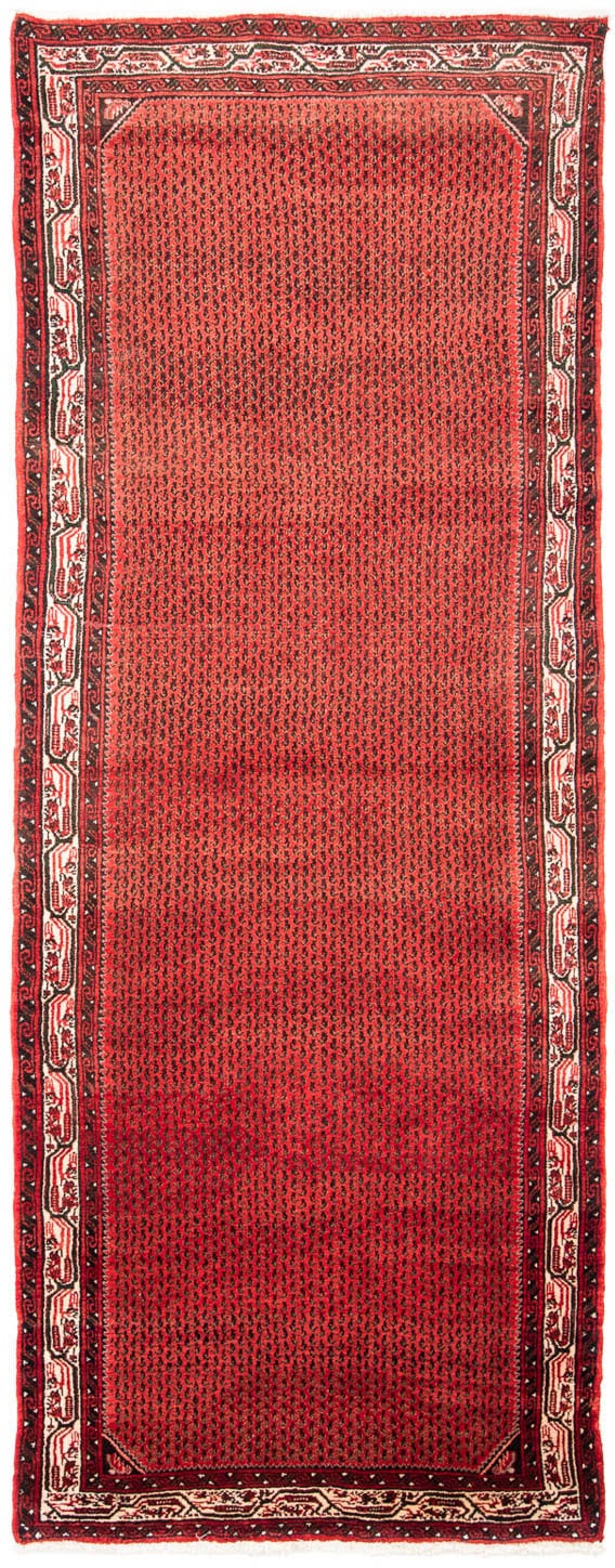morgenland Orientteppich »Perser - Nomadic - 312 x 112 cm - rot«, rechteckig, Wohnzimmer, Handgeknüpft, Einzelstück mit Zertifikat