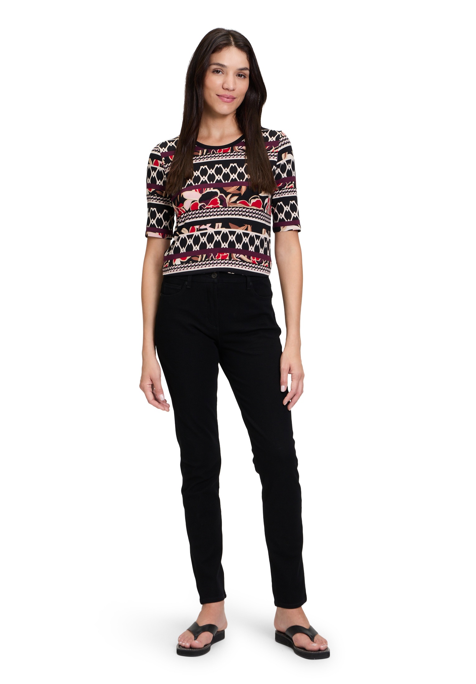 Betty Barclay Kurzarmshirt »Betty Barclay Basic Shirt mit Print«, (1 tlg.), Druck