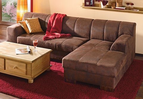 Home affaire Ecksofa "Falk klare Linien, elegant und zeitlos, L-Form", mit günstig online kaufen