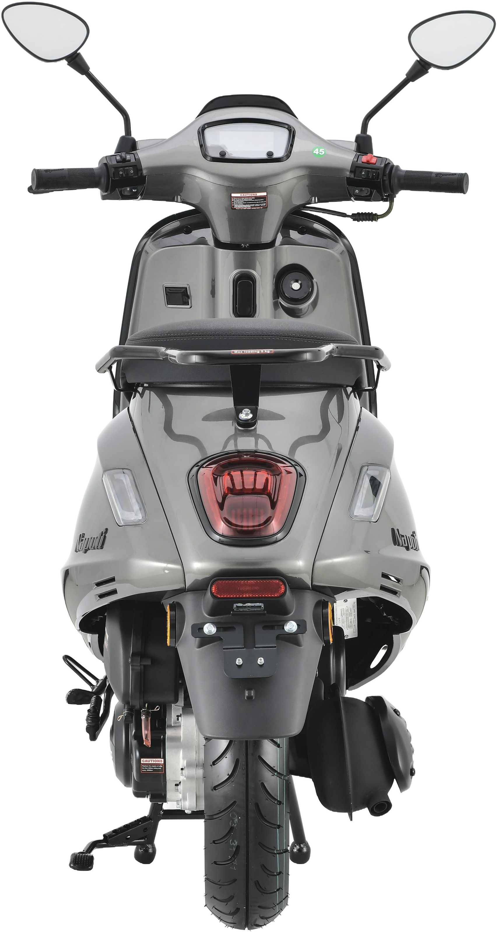 Alpha Motors Motorroller »Napoli 50 ccm 45 km/h EURO 5 (mit/ohne Topcase)«, 50 cm³, 45 km/h, Euro 5, 3,26 PS