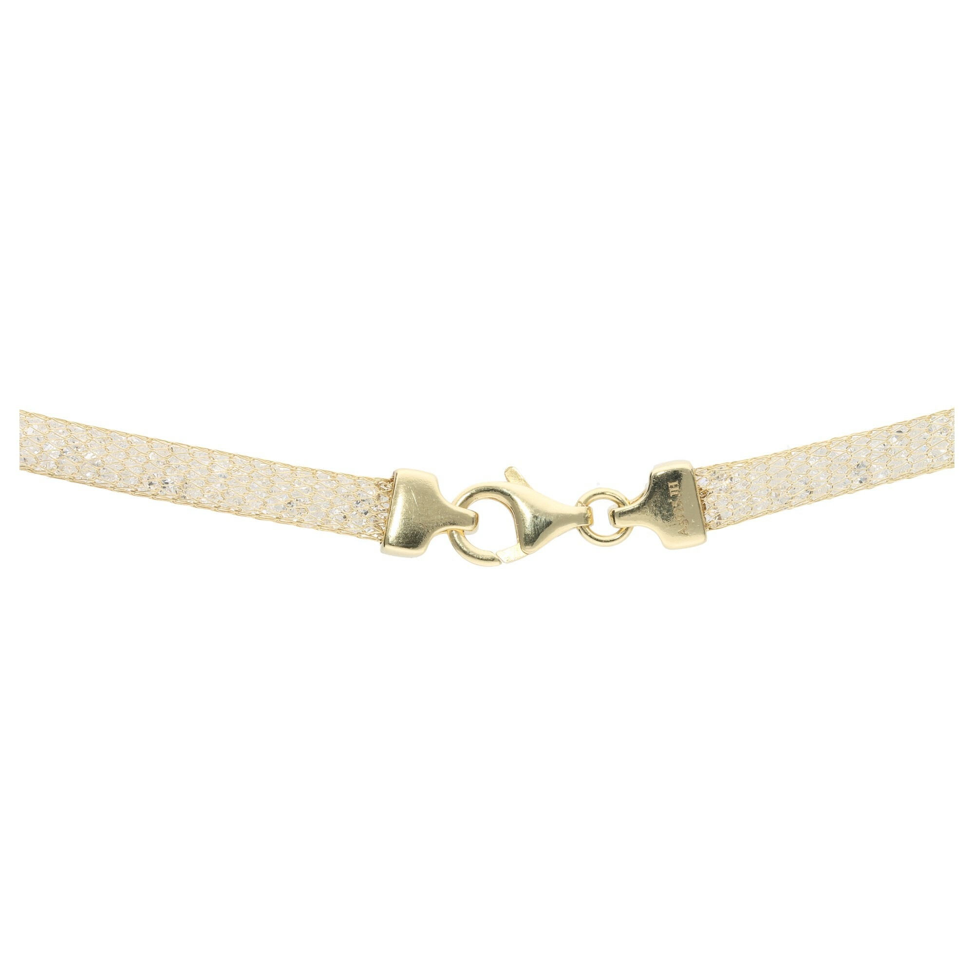 Smart Jewel Collier »in Schlauchform, gefüllt mit Kristallsteinen, Silber 925«