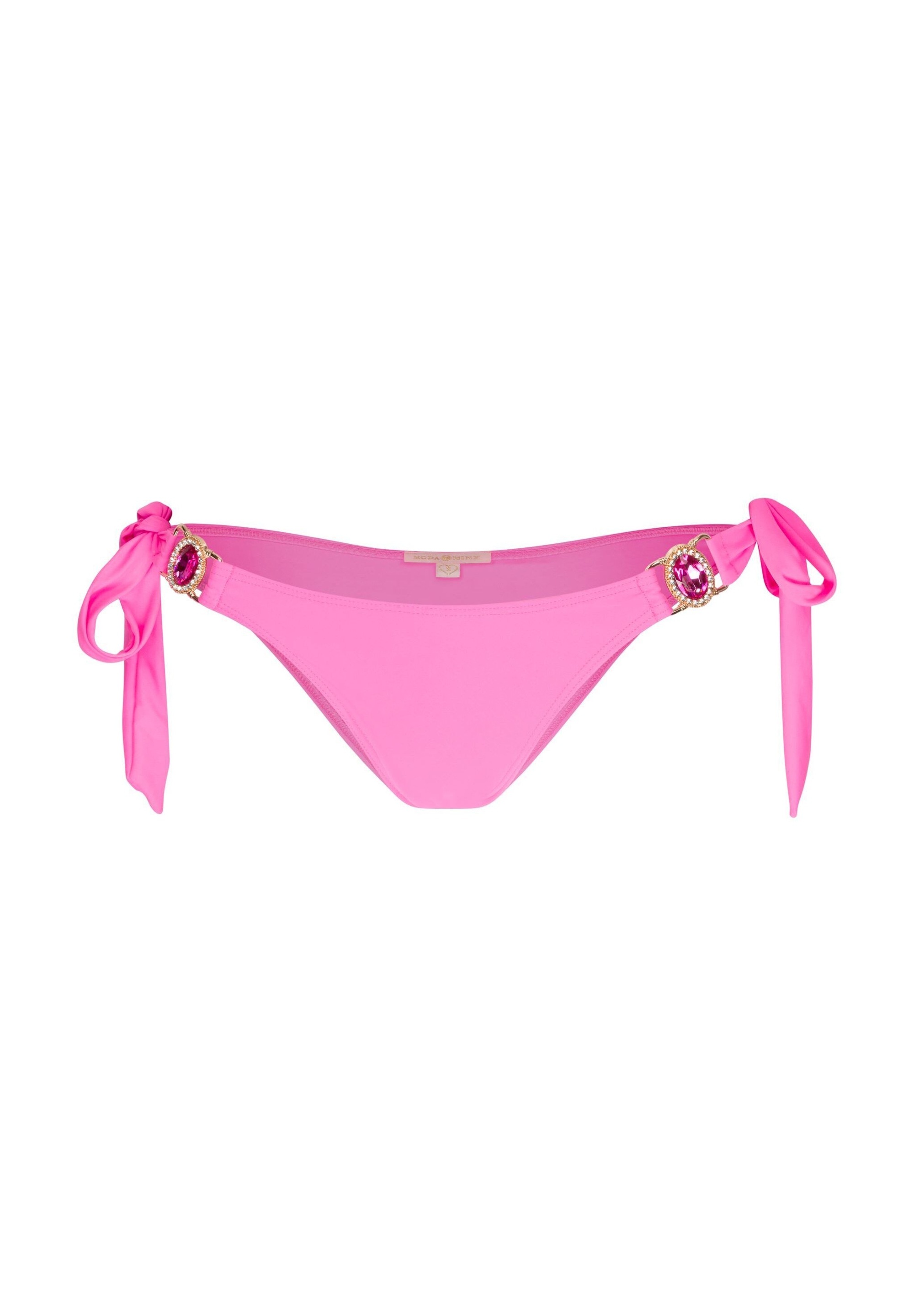 Moda Minx Bikini-Hose »Amour Tie Side Brazilian«, (1 St., Panty), mit stilvollem Steinbesatz