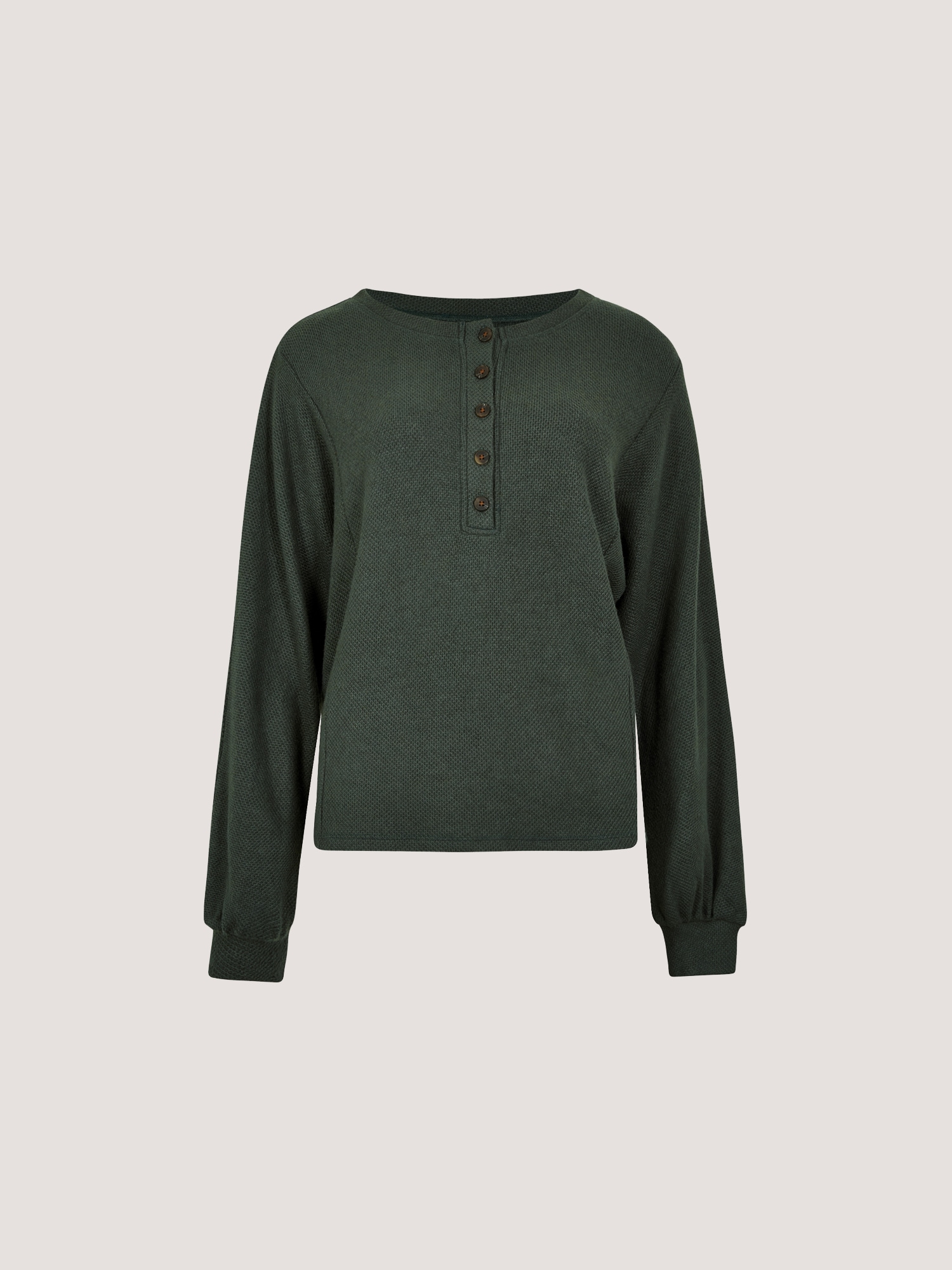 Apricot Strickpullover »Waffelstrick Pullover« mit Knopfleiste