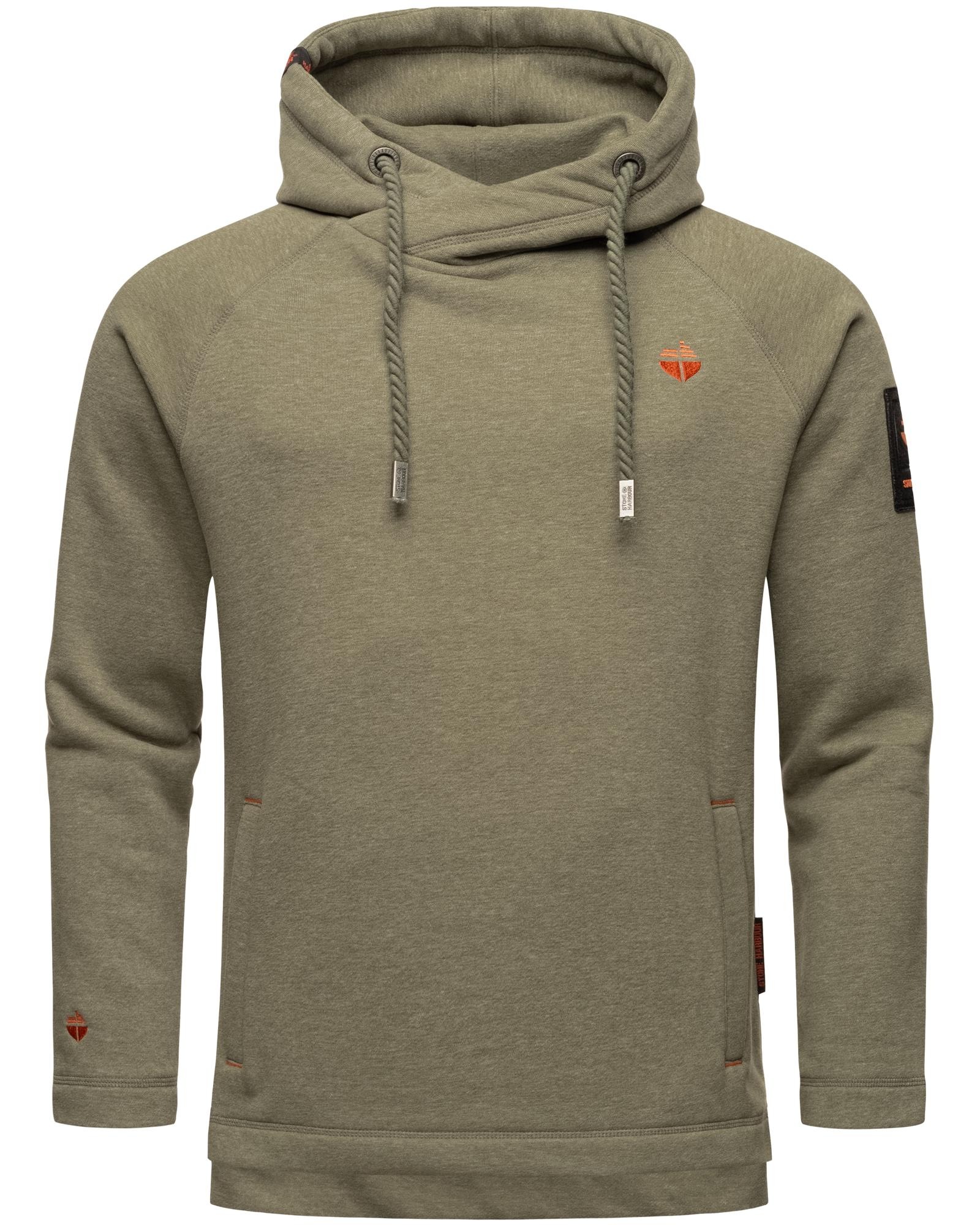 Stone Harbour Hoodie »Caspian Sailor«, Sportlicher Kapuzenpullover mit großen Kordeln