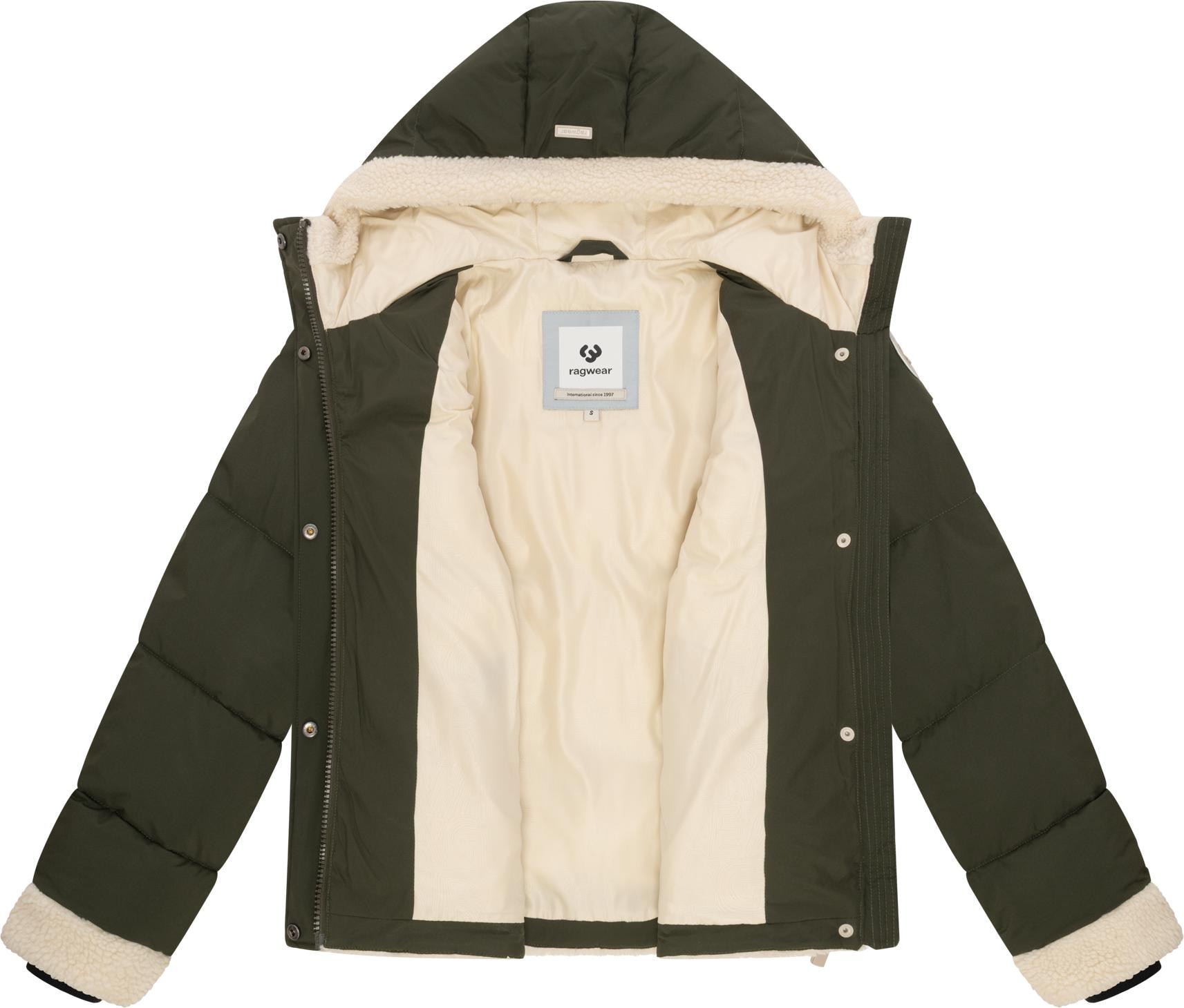 Ragwear Winterjacke »Editah YOUMODO« mit Kapuze warme modische Jacke mit Plüsch-Details