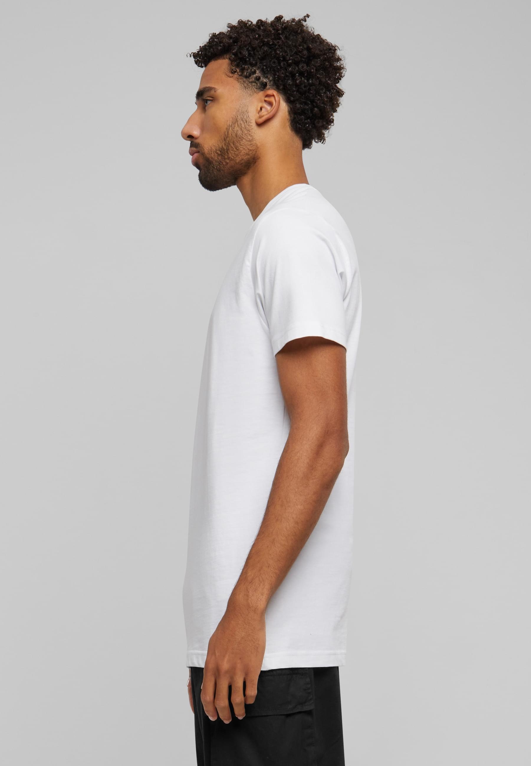 MisterTee Kurzarmshirt »MisterTee Herren Rose Patch Tee«, (1 tlg.)