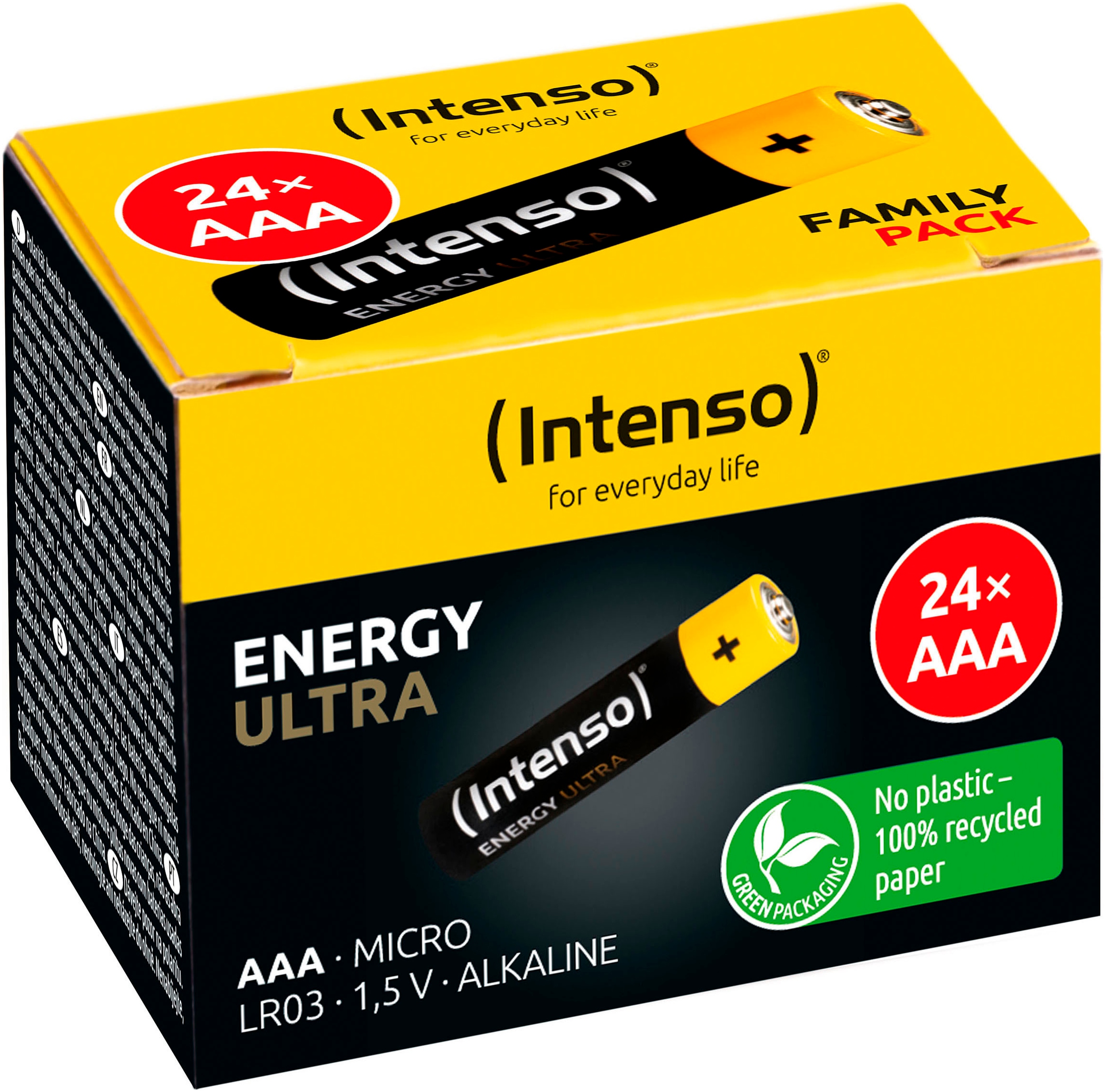 Intenso Batterie »7501814«, LR03, 1,5 V, (Packung, 24 St.)
