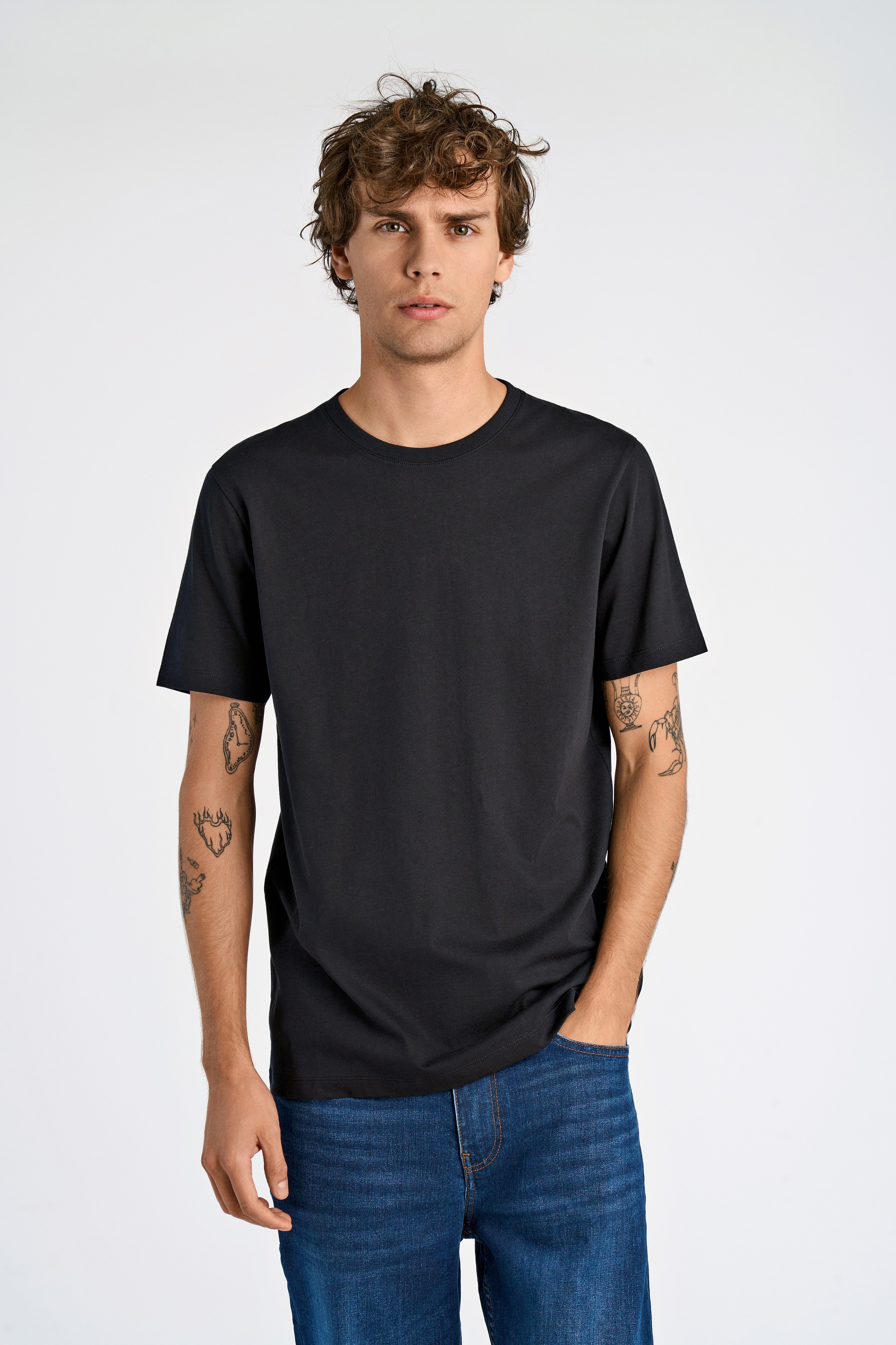 Lindbergh T-Shirt Relaxed Fit Black/White XL 7