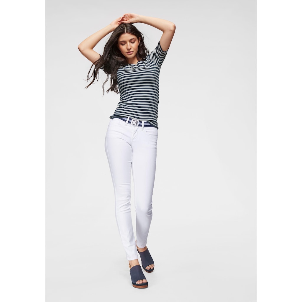 Gant T-Shirt »STRIPED 1X1 RIB LSS T-SHIRT«, (1 tlg.)