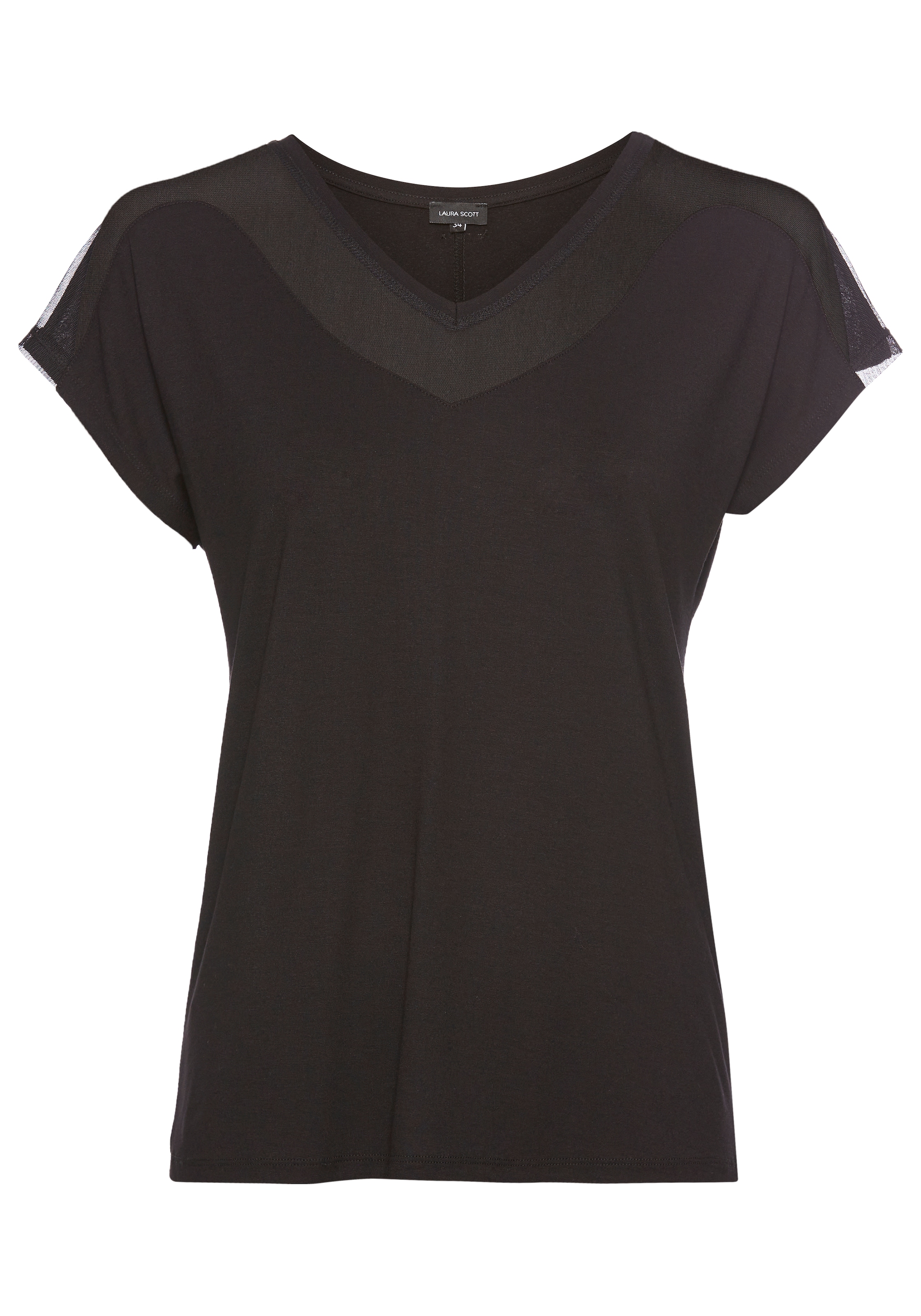 Laura Scott T-Shirt, mit Mesh-Einsatz