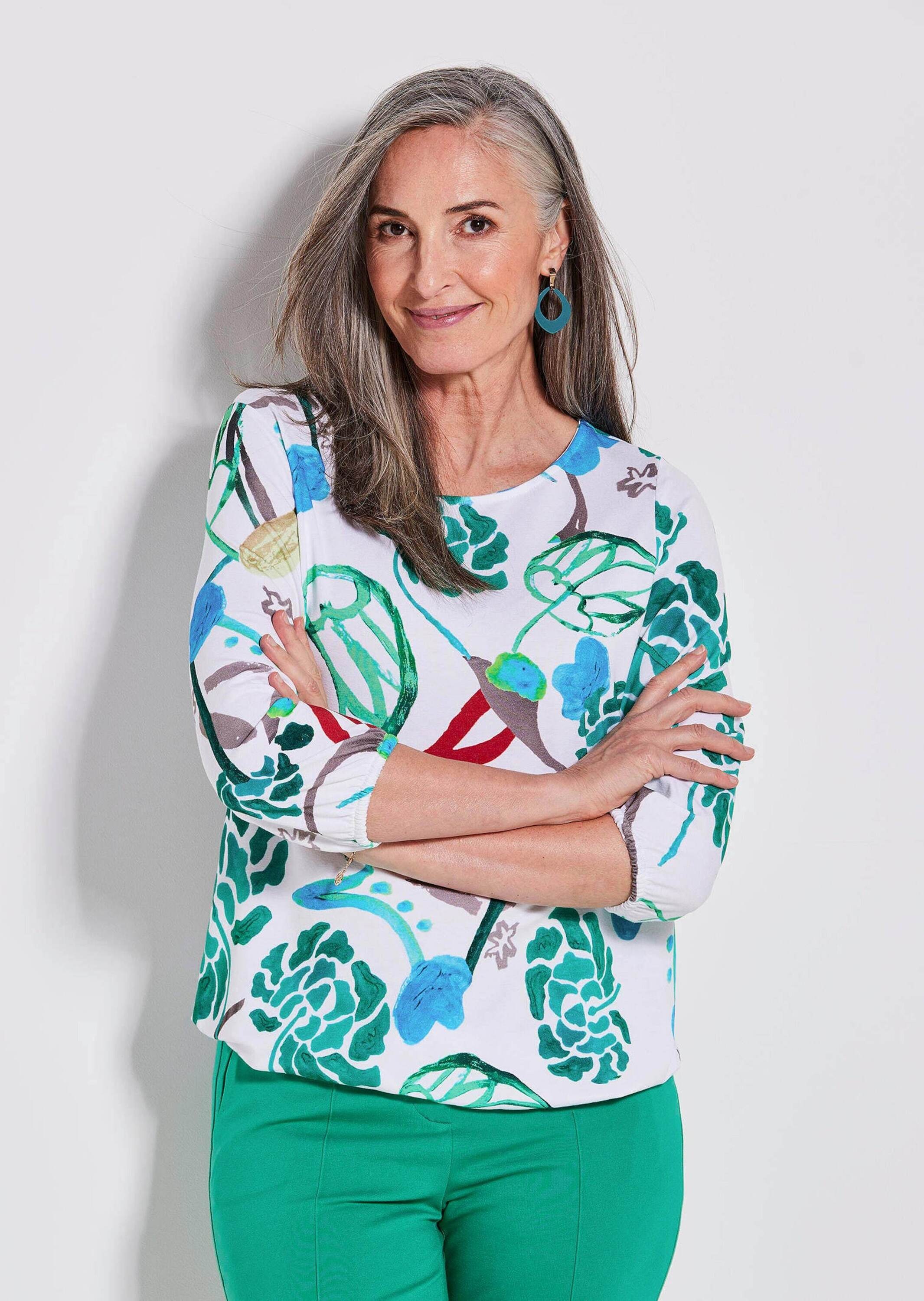 GOLDNER Kurzarmshirt "Kurzgröße Shirt" Gummibund günstig online kaufen