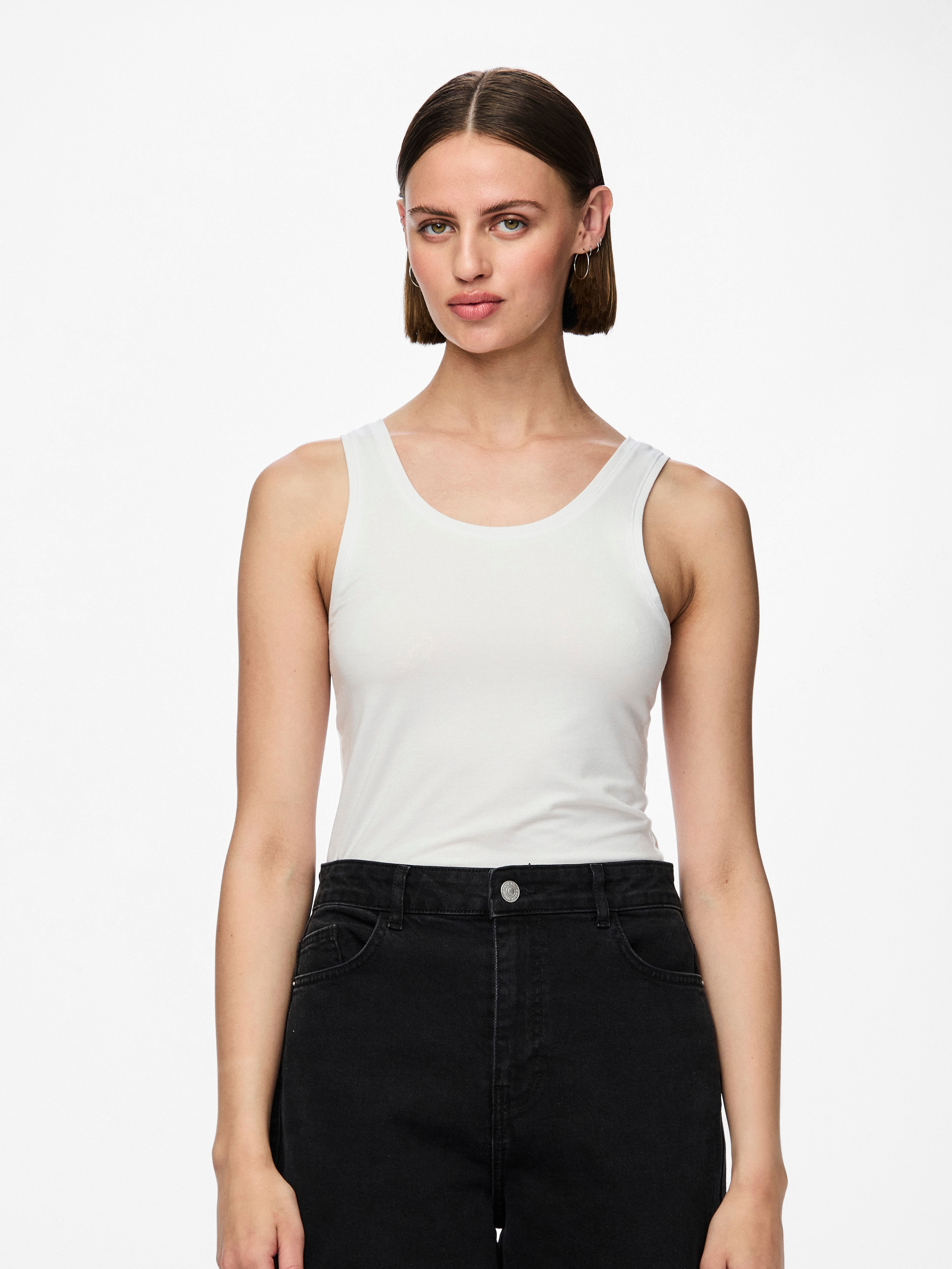 pieces Tanktop "PCSIRENE TANK TOP JRS NOOS" Baumwollmischung, slim fit