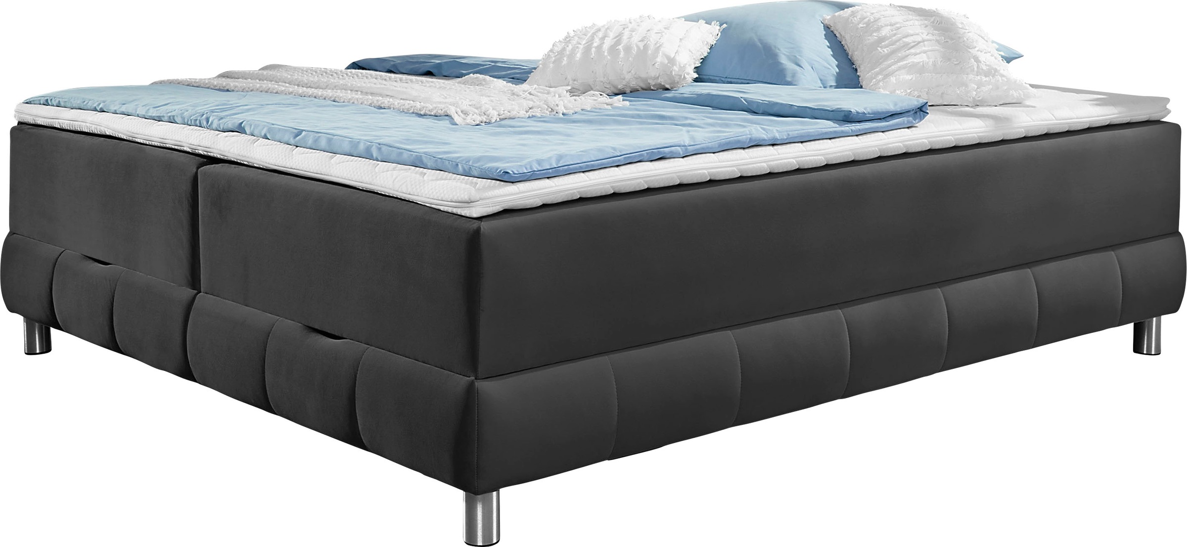 Home affaire Boxspringbett "Vaasa" für Dachschrägen geeignet, inkl. Bettkas günstig online kaufen