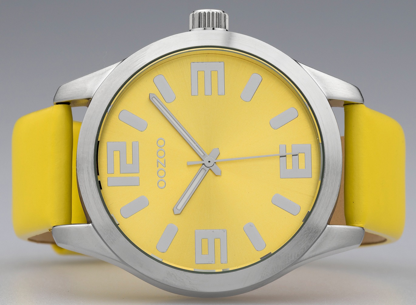 OOZOO Quarzuhr, Armbanduhr, Damenuhr, Herrenuhr, Lederarmband, Ø 46mm
