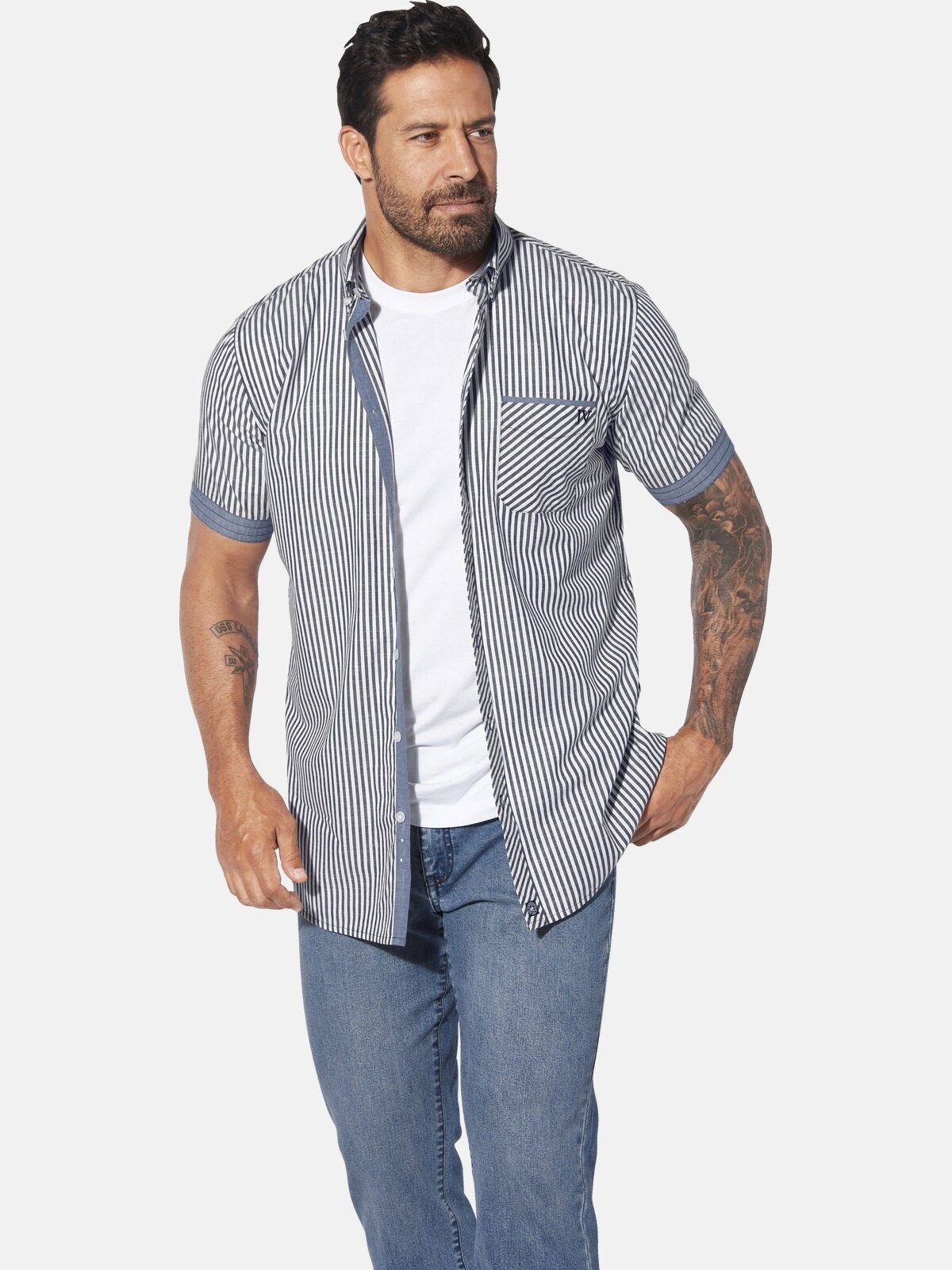 Jan Vanderstorm Kurzarmhemd "Kurzarmhemd ODHELD" 1 Stk. günstig online kaufen