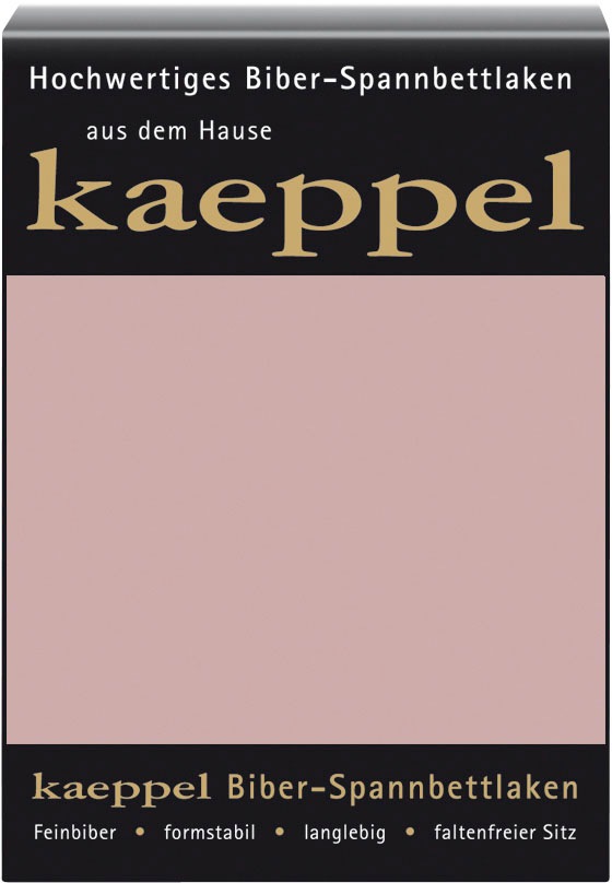 Kaeppel Spannbettlaken "Spannbettlaken Biber" 100% Baumwolle, kuschelig wei günstig online kaufen