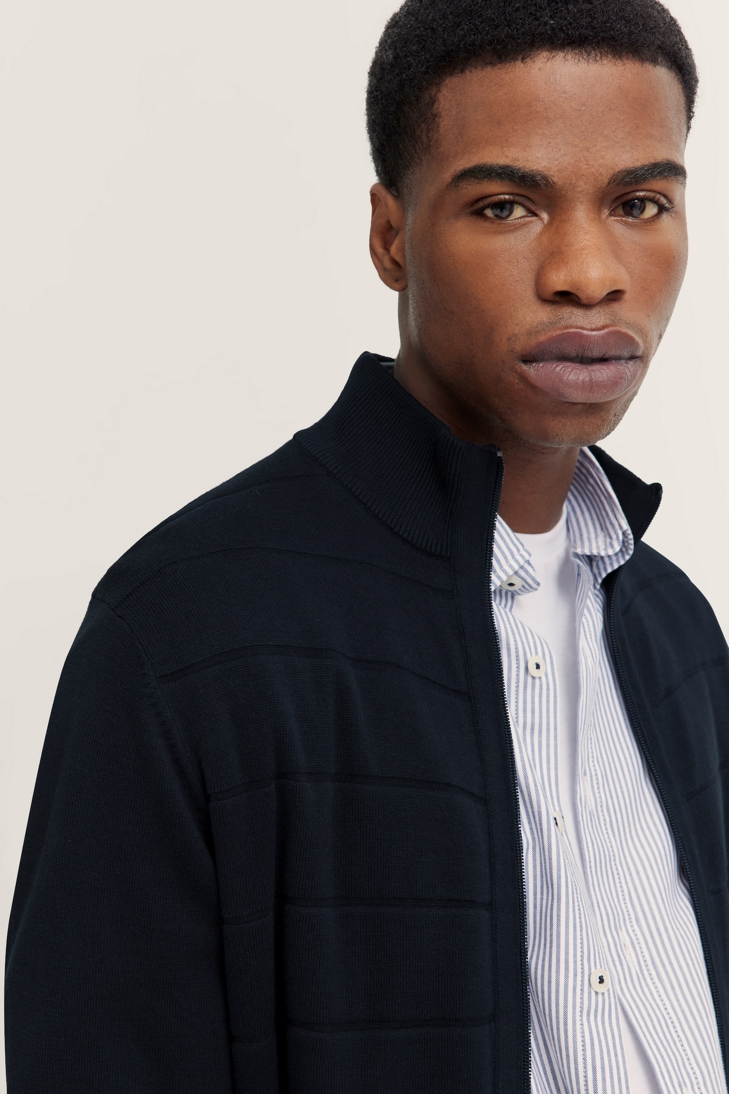bugatti Strickjacke, mit Reißverschluss