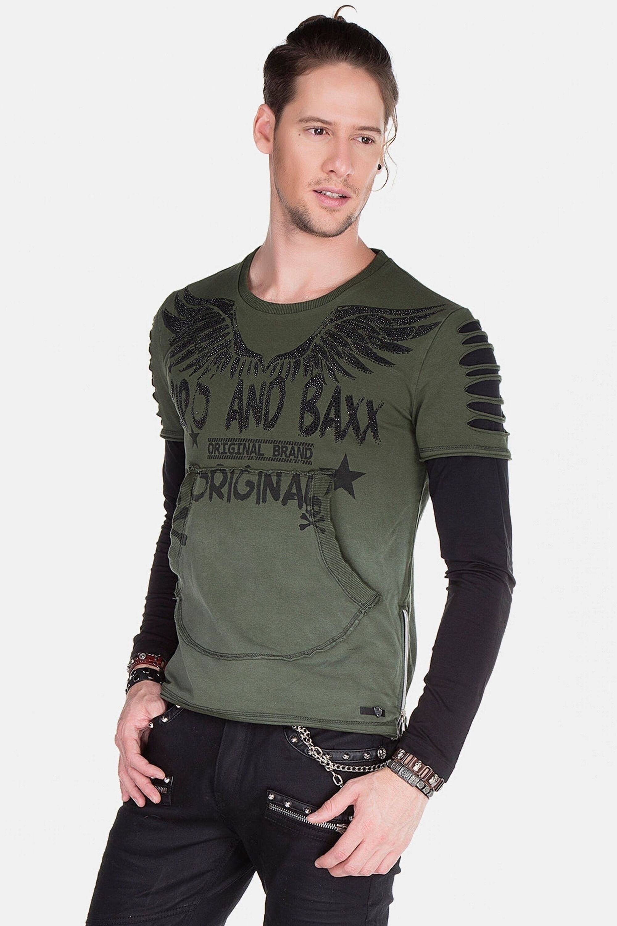 Cipo & Baxx Sweatshirt »Sweatshirts«, mit Motiv-Print, CL-265