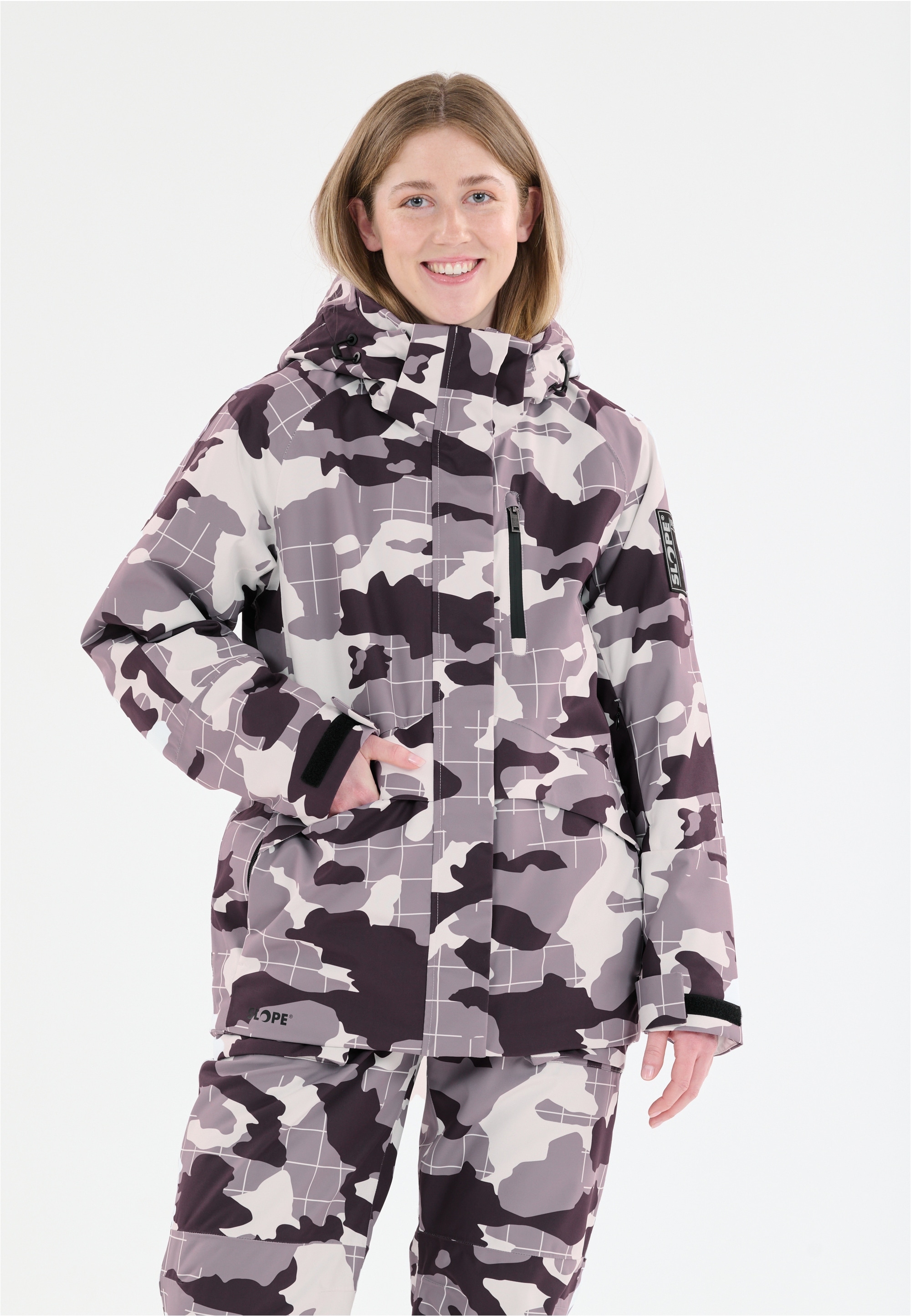 SLOPE Skijacke "Kenai" mit All-Over-Print und Top Ausstattung