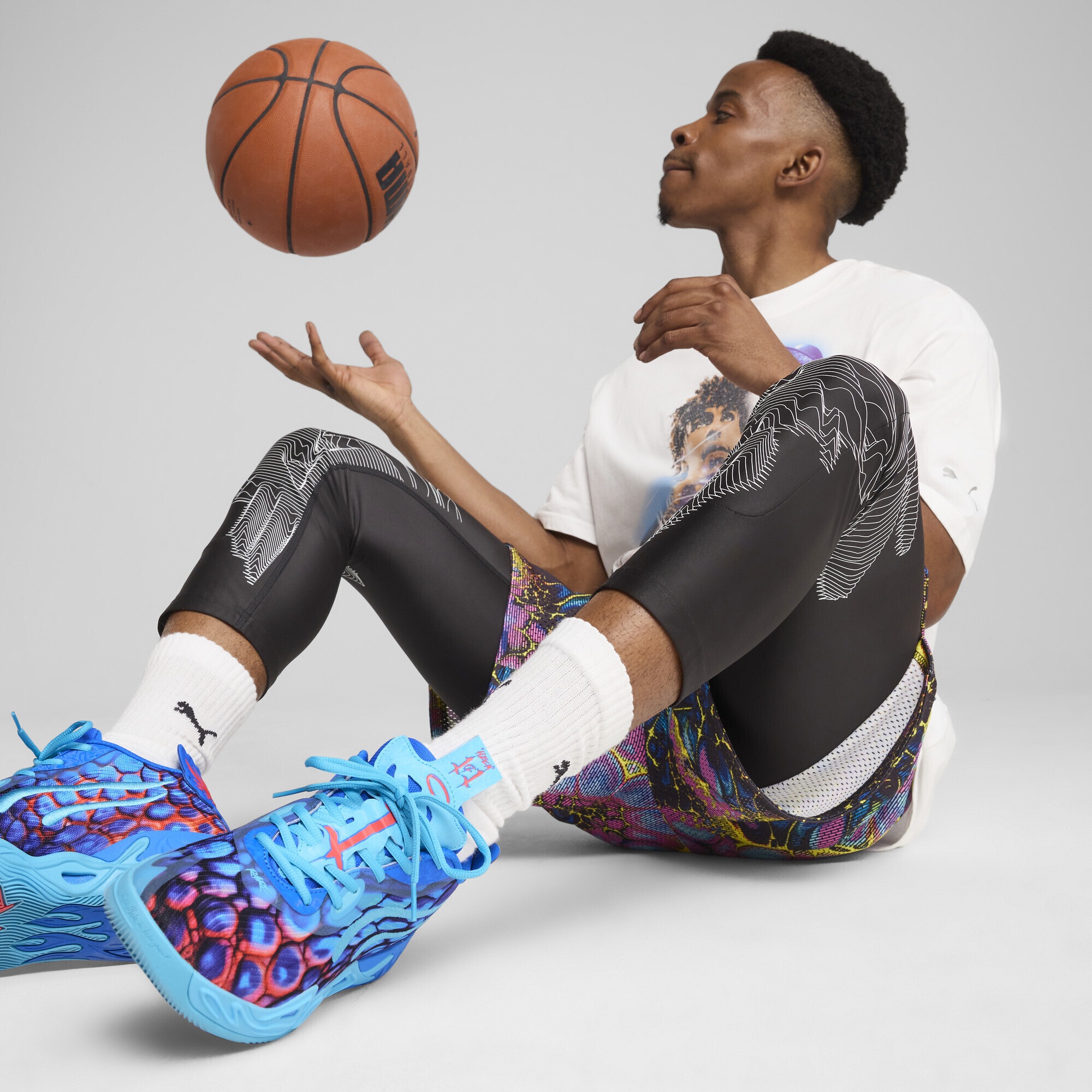 PUMA Leggings »Melo Alien Skins 2-in-1-Basketballhose Herren«