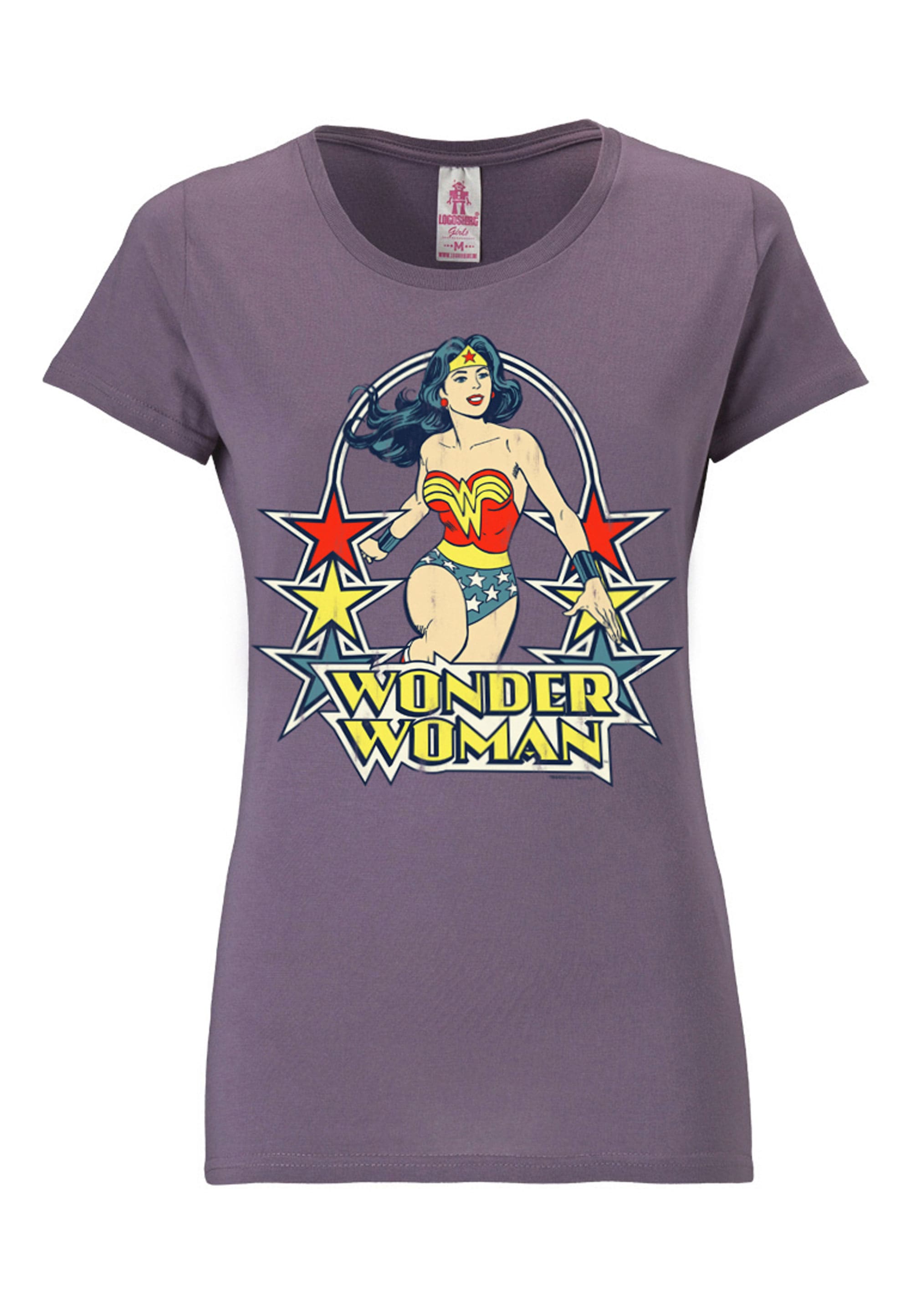 LOGOSHIRT T-Shirt »Print DC Comics Wonder Woman Stars«, mit lizenziertem Print