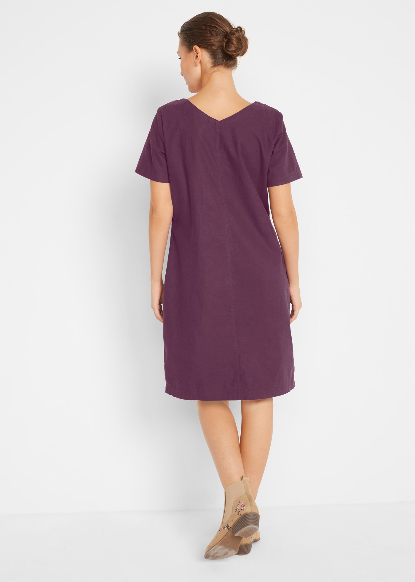 bonprix Minikleid "Minikleid mit Leinen" Minikleid mit Leinen günstig online kaufen