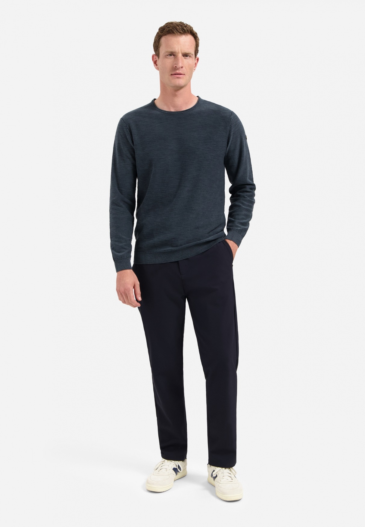 NO EXCESS Rundhalspullover »No Excess Rundhalspullover von Timeless Basics«