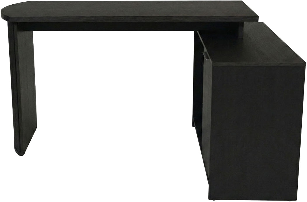 Jahnke Eckschreibtisch "MOON C 14 E" Eckschreibtisch, wechselseitig montierbar, 2 Fächer, Breite:140 cm