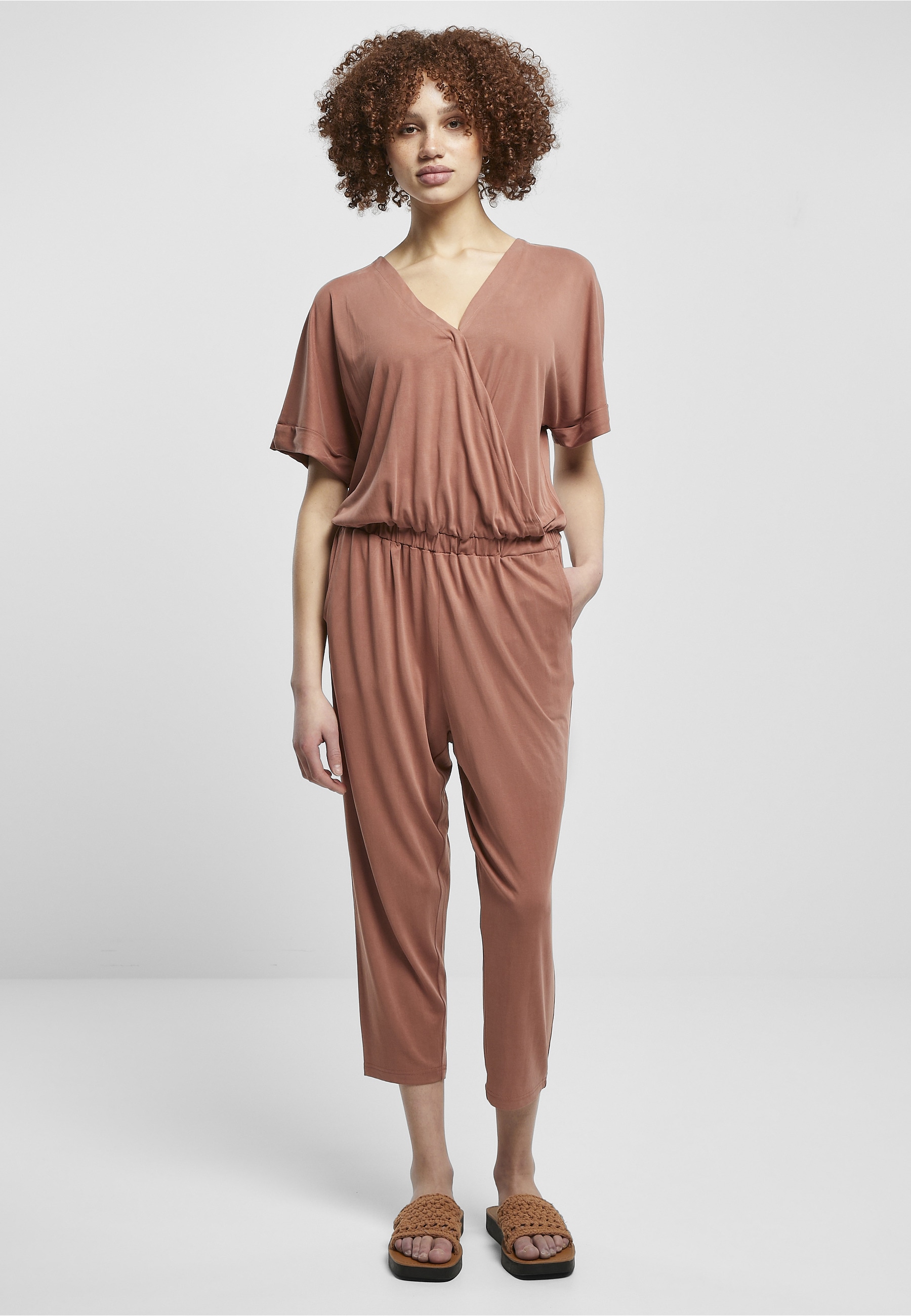 URBAN CLASSICS Jumpsuit »Urban Classics Damen Ladies Modal Jumpsuit« 1 Stk.