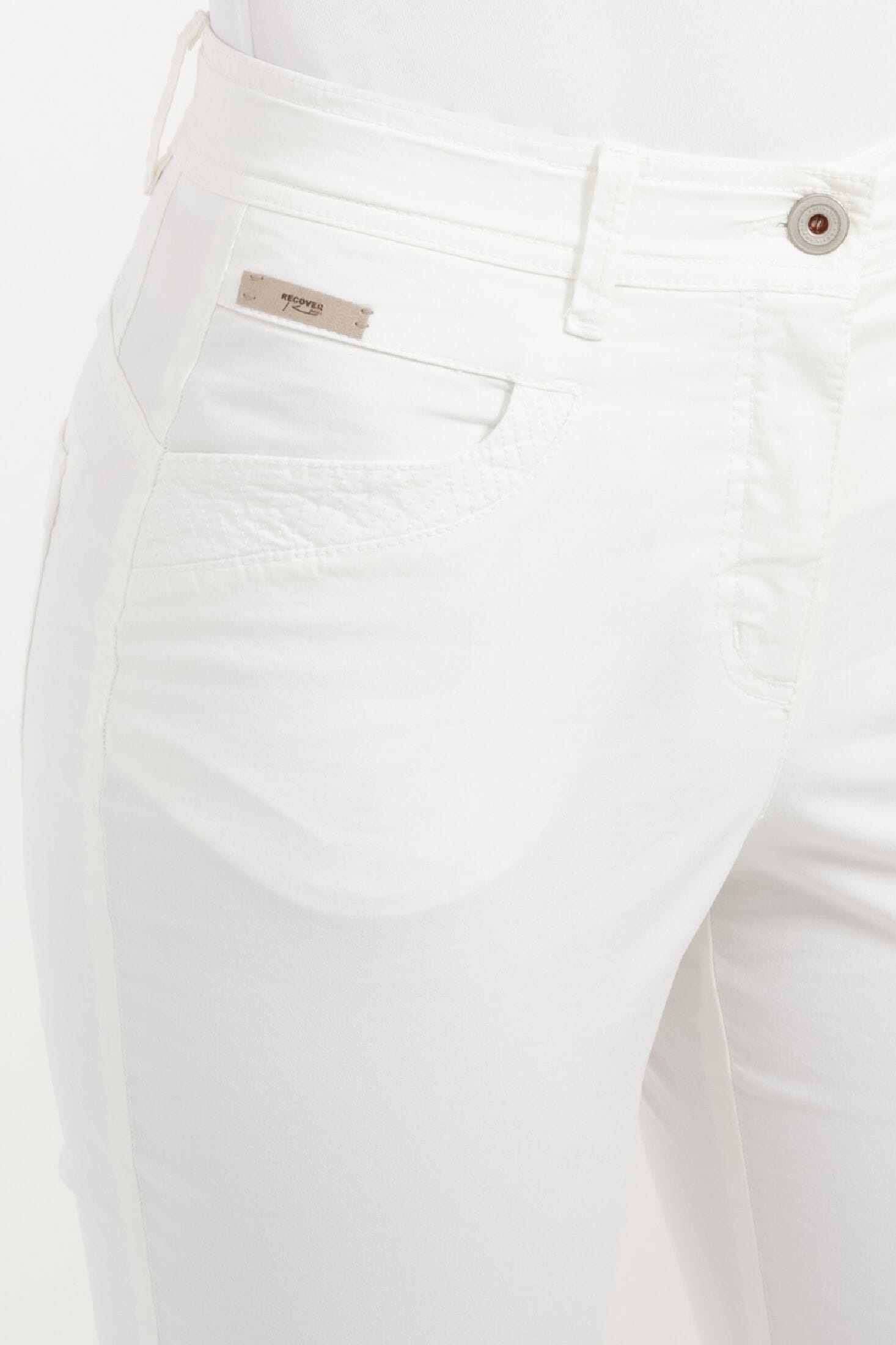 Recover Pants Stoffhose »COLETTE«, mit tonig bestickten Taschenblenden