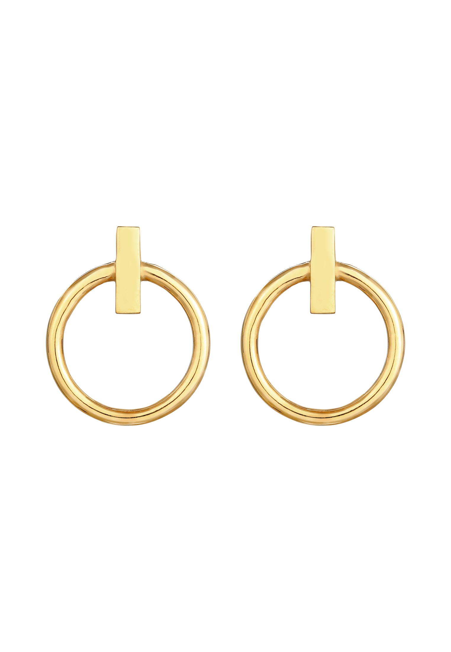Elli Paar Ohrstecker »Stecker Kreis Rund Geo Trend 925 Sterling Silber«