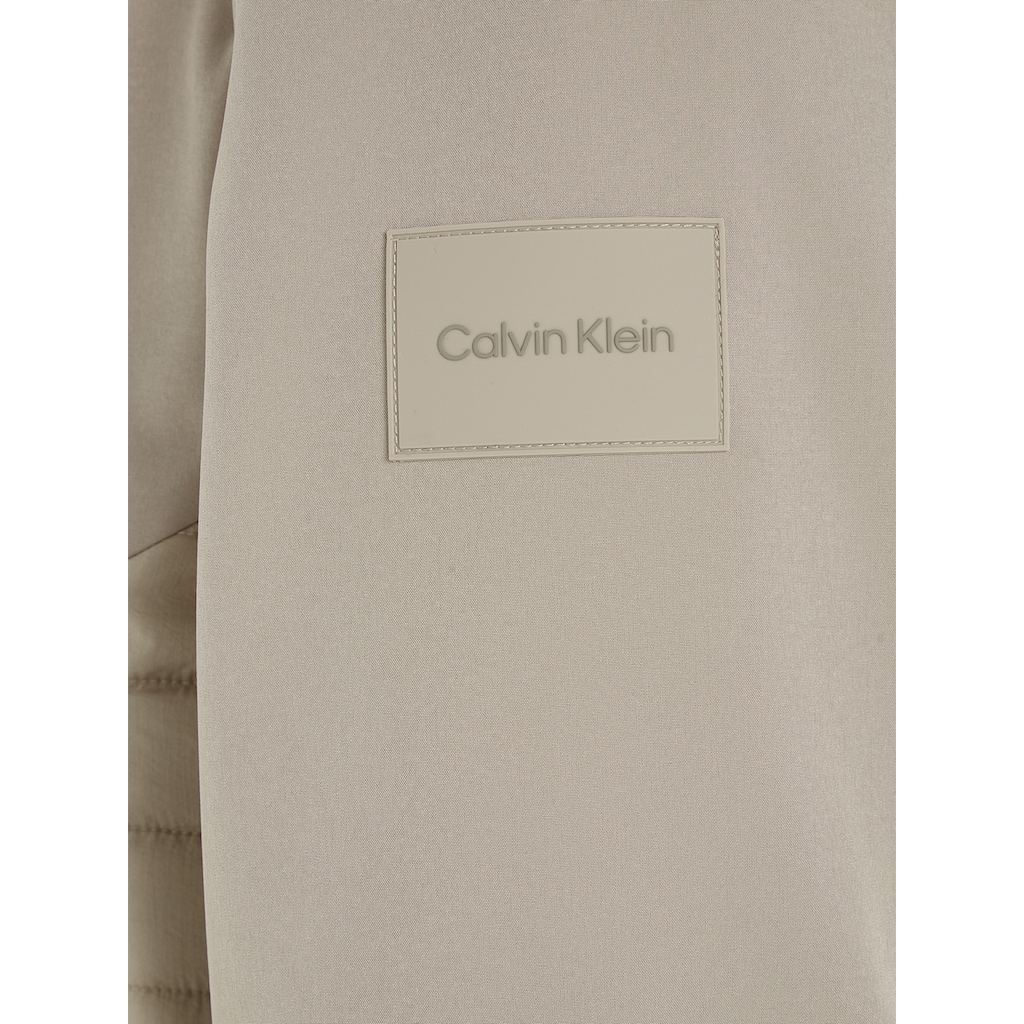Calvin Klein Outdoorjacke »QUILTED MIX MEDIA JACKET HOOD«, mit Kapuze
