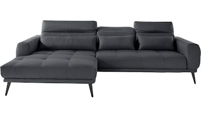 TRENDMANUFAKTUR Ecksofa »Bourbon«, wahlweise mit Bettfunktion und Bettkasten,  Tiefe Sitzfläche 54 cm bestellen | BAUR