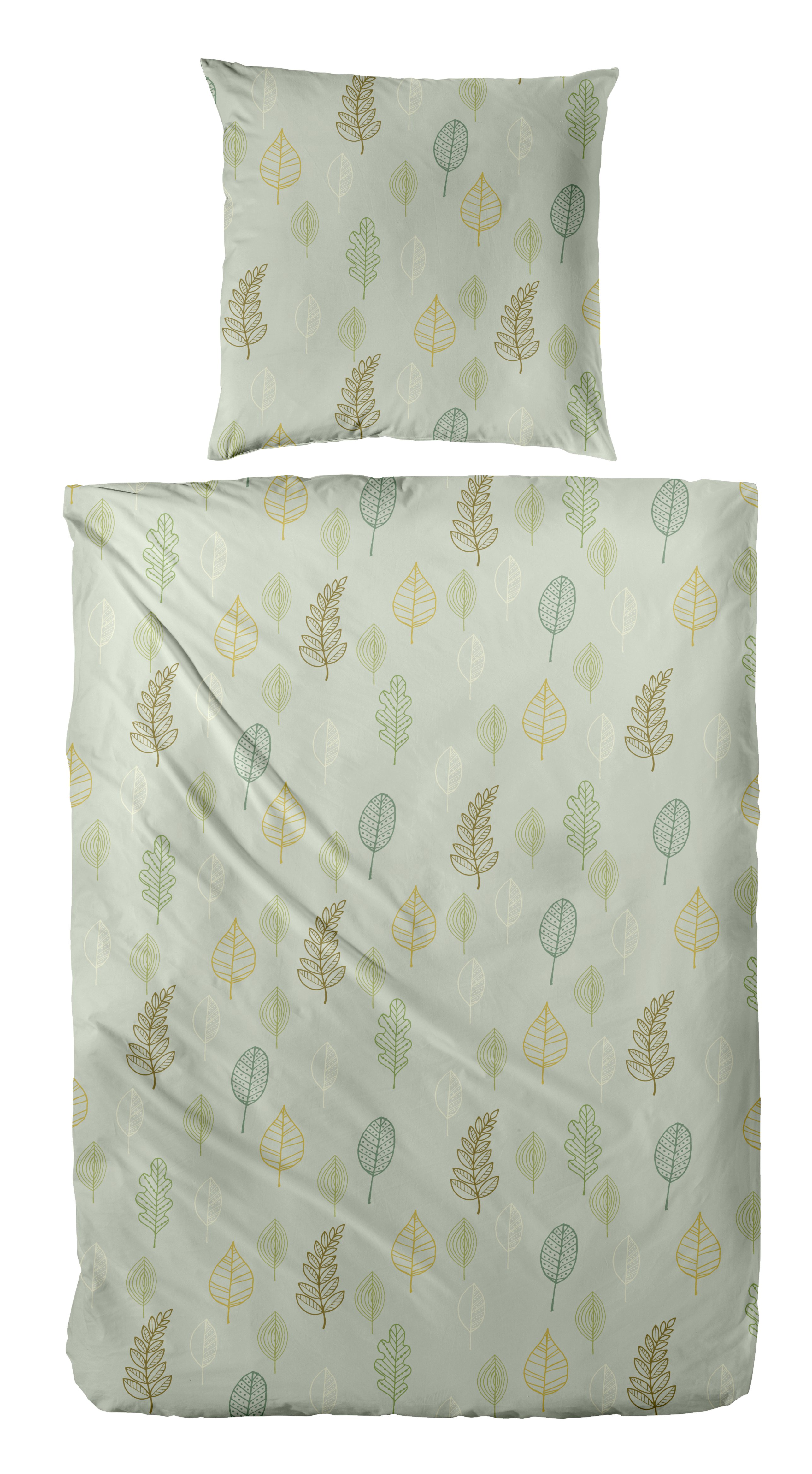 Primera Bettwäsche "Biber-Bettwäsche Autum Leaf" 2 Stk. mit floralen Motiven