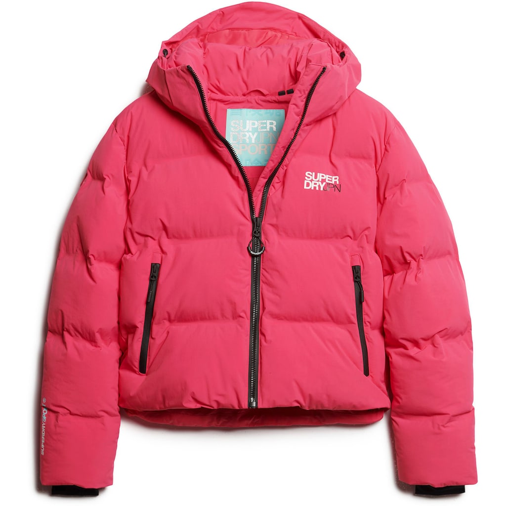 Superdry Steppjacke »HOODED BOXY PUFFER JACKET«, mit Kapuze