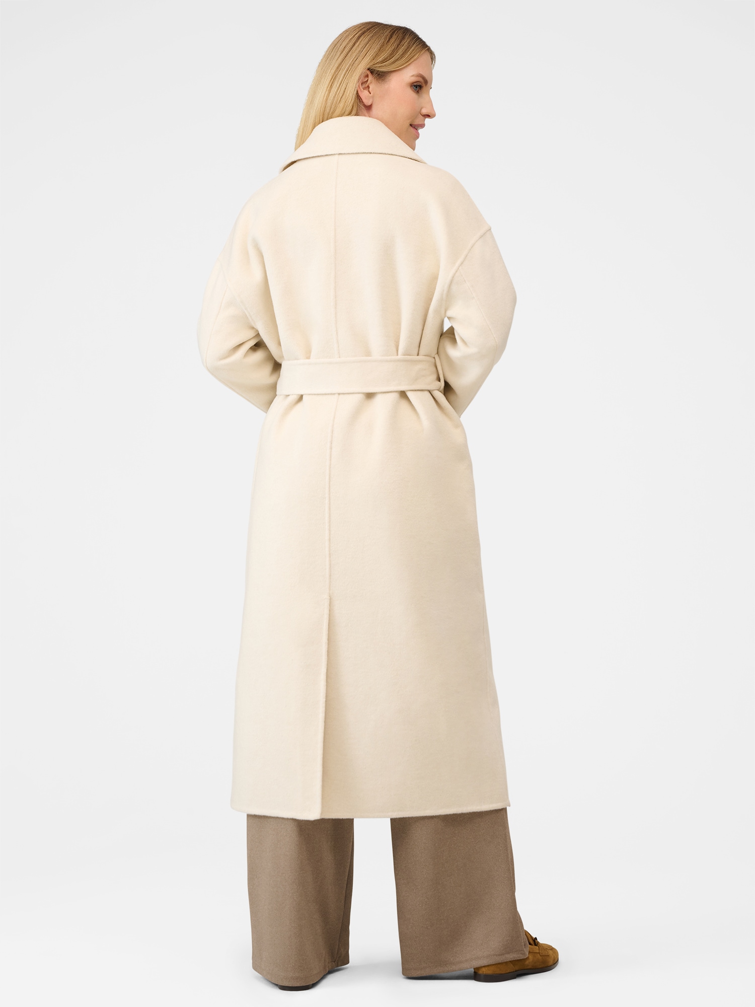 RICANO Wollmantel »Wollmantel Elodie« Handgefertigt, aus feinster Double-Face Wool