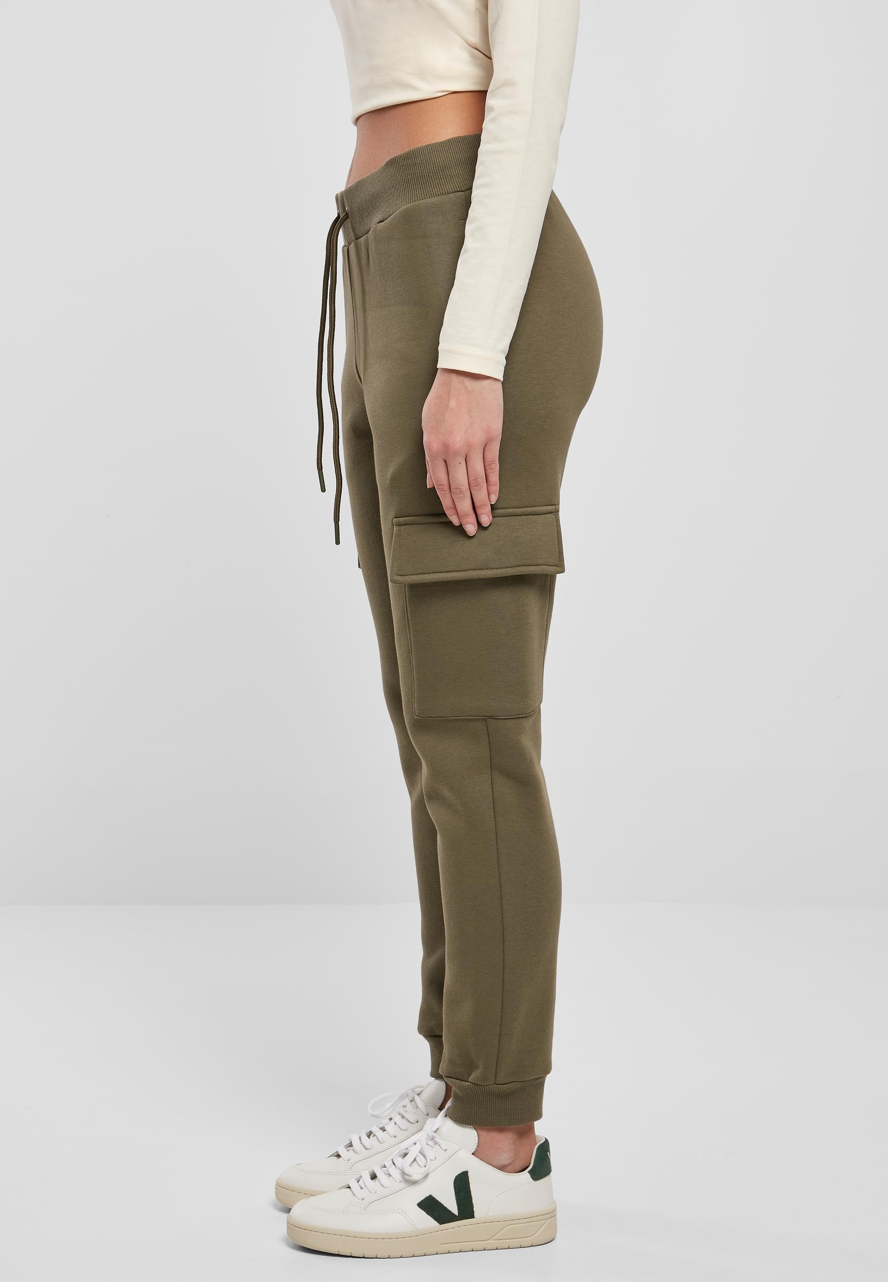 URBAN CLASSICS Stoffhose »Urban Classics Damen Ladies Cargo Sweat Pants«, (1 tlg.)
