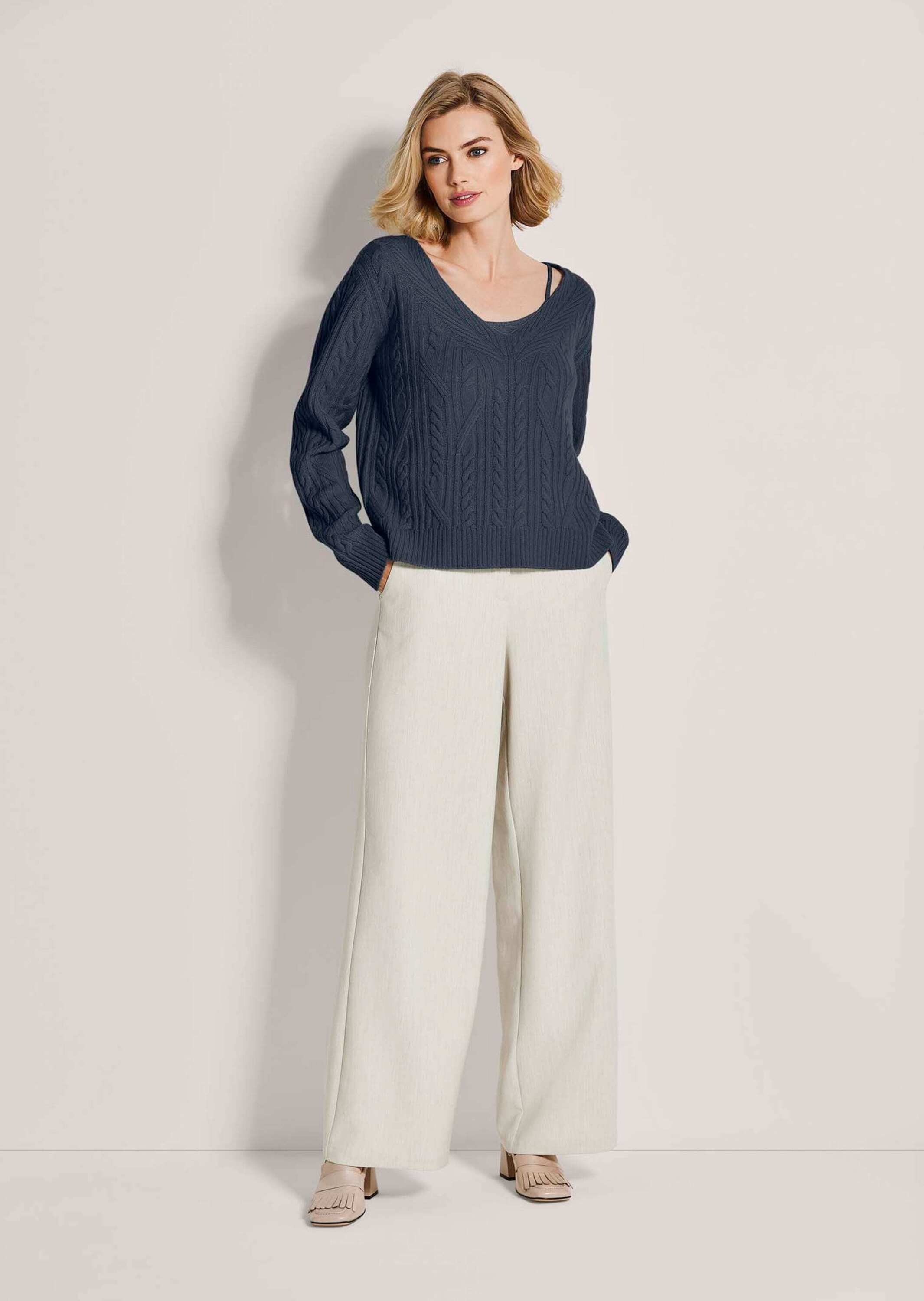 MADELEINE Longpullover "Kaschmirpullover Kaschmirpullover mit V-Ausschnitt" günstig online kaufen