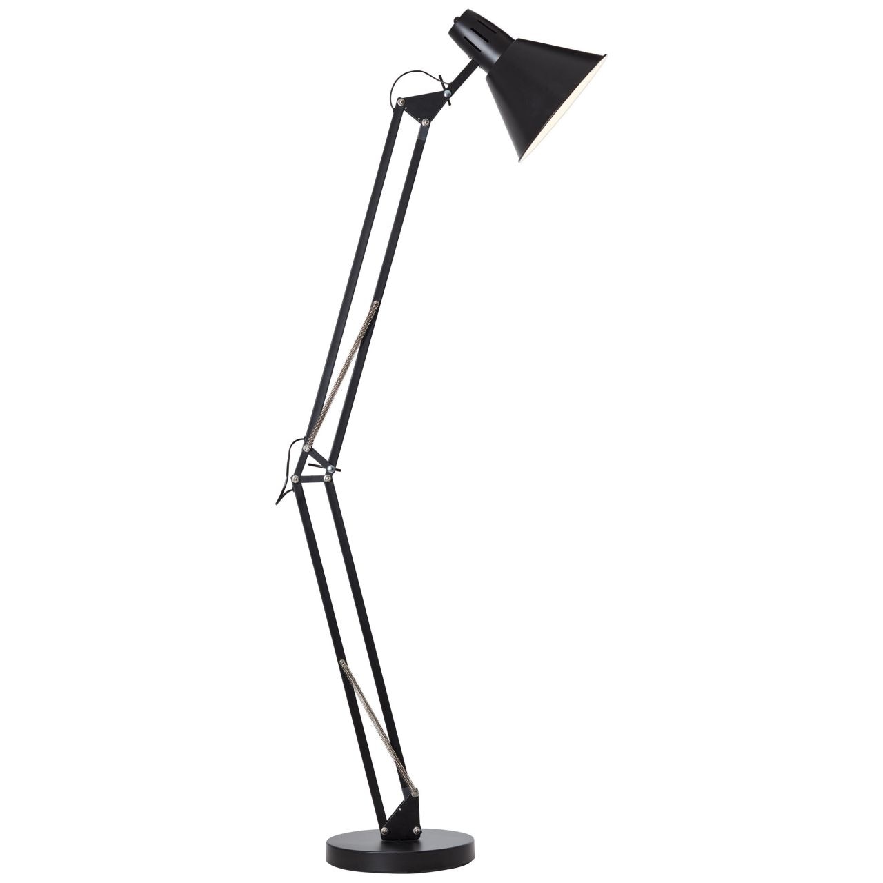 Brilliant Stehlampe »Winston«, 1 Kopf, günstig Metall, 176 | BAUR 32 cm XXL, Höhe, kaufen schwarz Ø E27, flammig-flammig, schwenkbarer cm