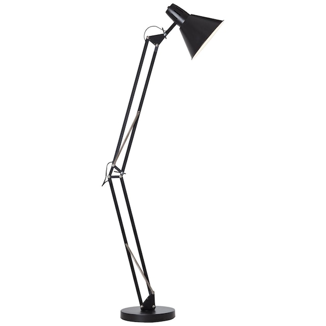 Brilliant Stehlampe »Winston«, 1 flammig-flammig, XXL, schwenkbarer Kopf,  176 cm Höhe, Ø 32 cm, E27, Metall, schwarz günstig kaufen | BAUR