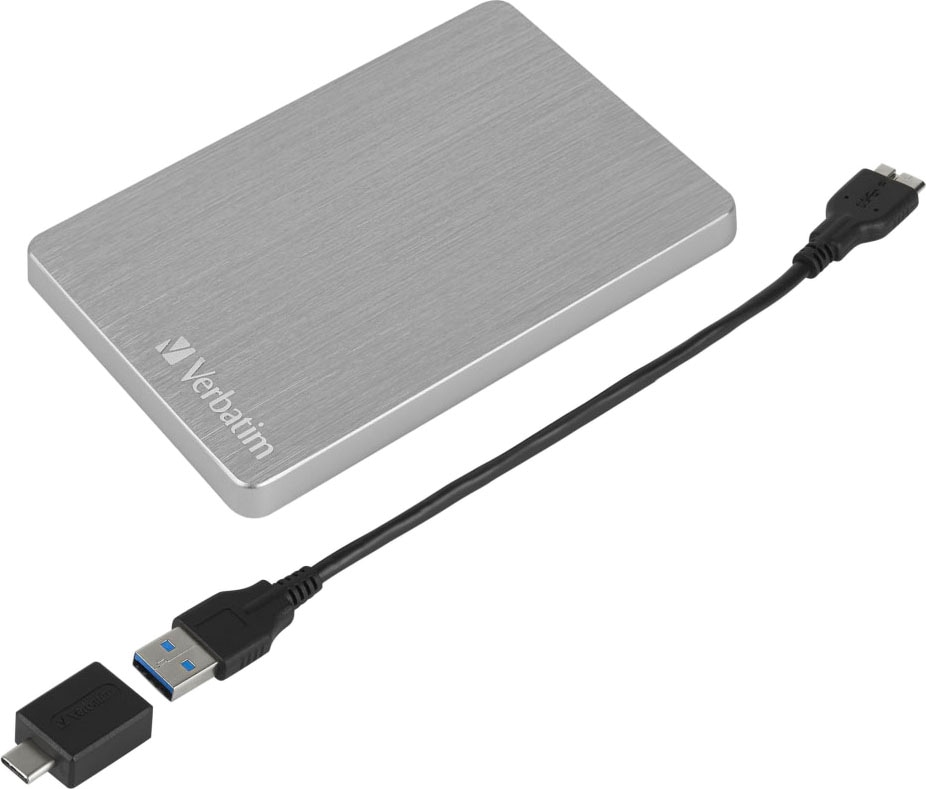 Verbatim externe HDD-Festplatte »Store 'n' Go ALU Slim«, 2,5 Zoll, Anschluss USB 3.2 Gen-1