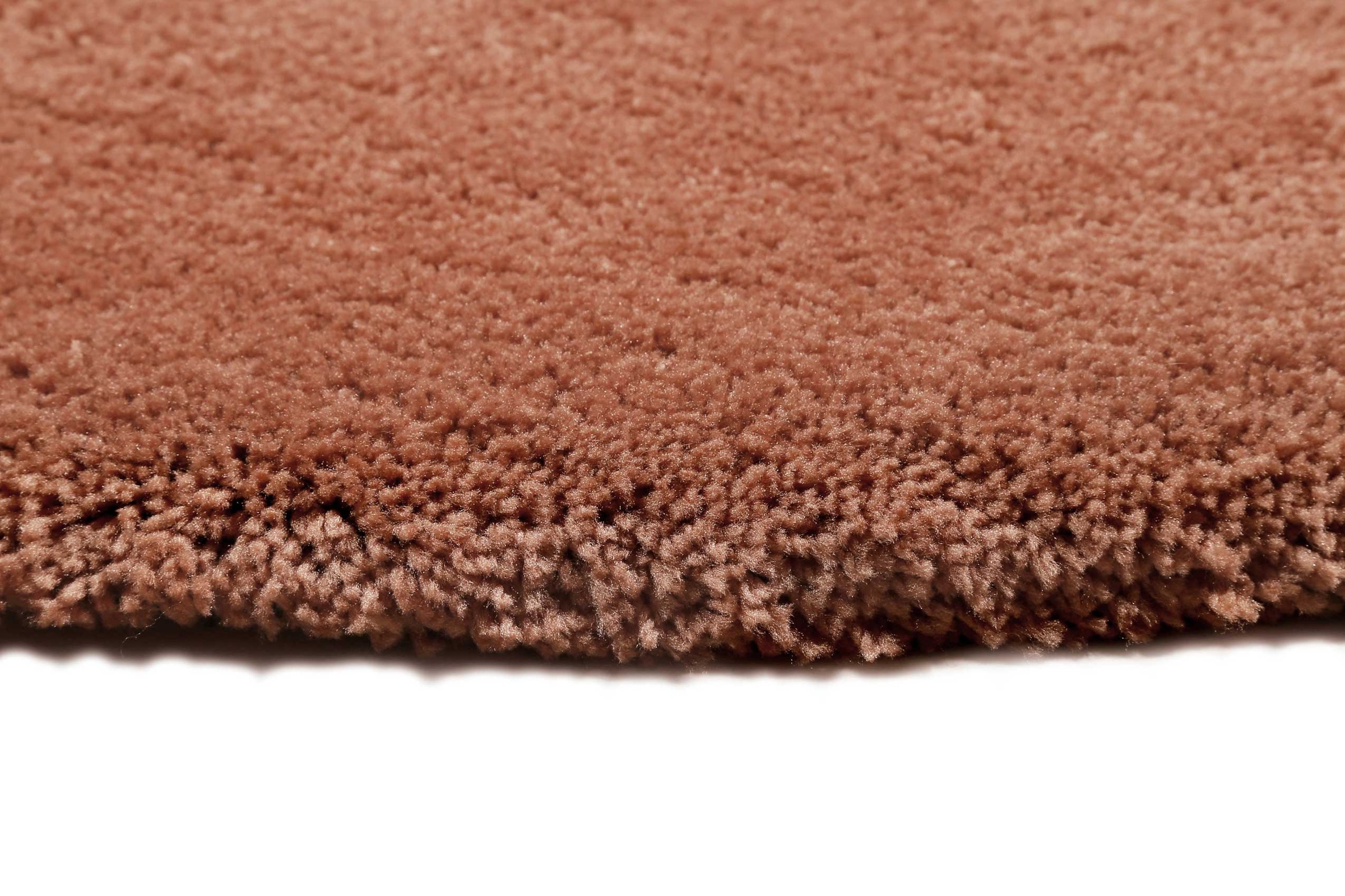 Teppich ESPRIT "relaxx", cognac, H:25mm Ø:200cm, Polyester, Teppiche, Teppich, Modern, weich, trendig, Wohnzimmer, getuftet, hochflor, pflegeleicht 3