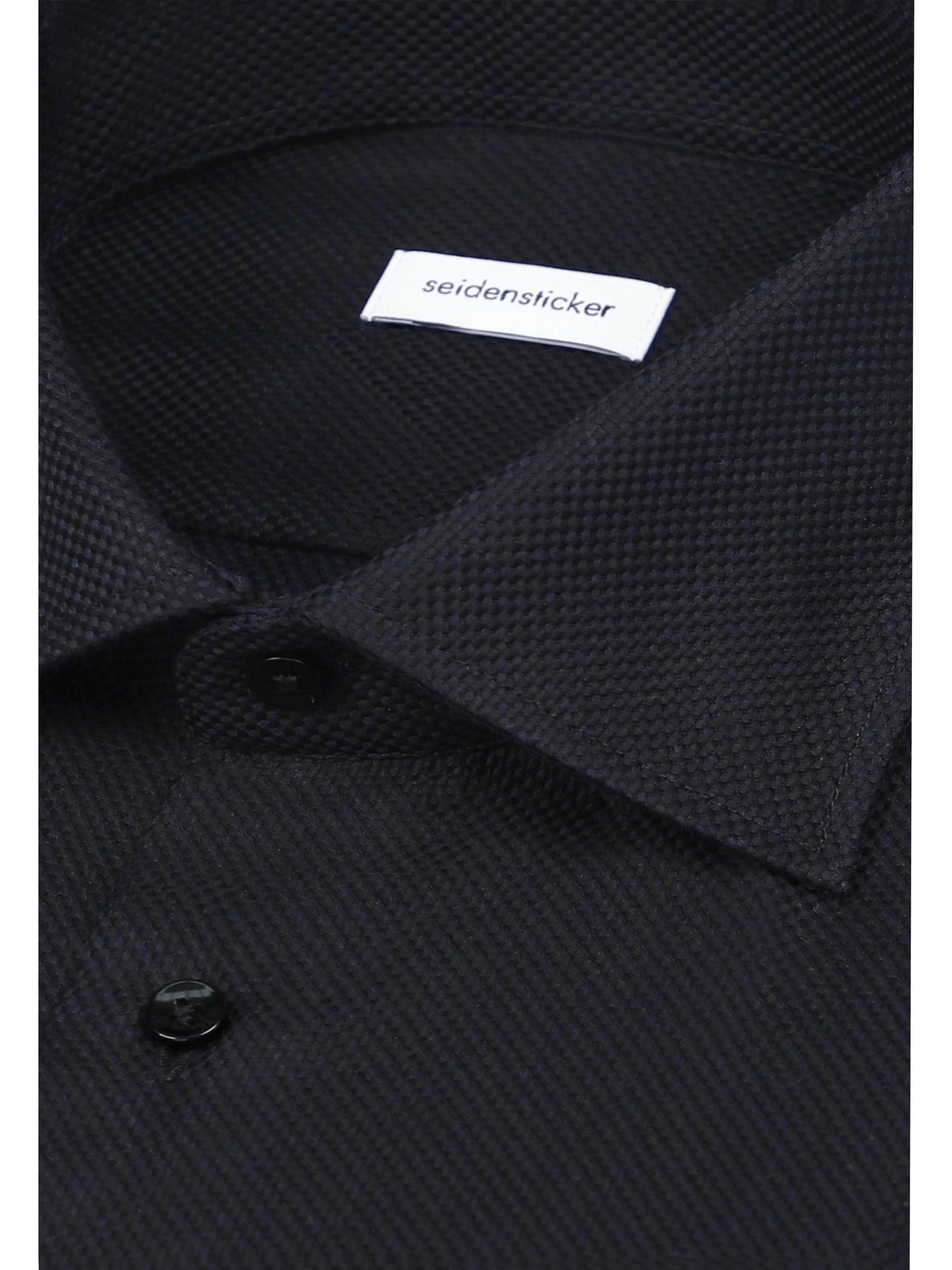seidensticker Businesshemd »Schwarze Rose« Slim 1/1 Kentkragen Struktur