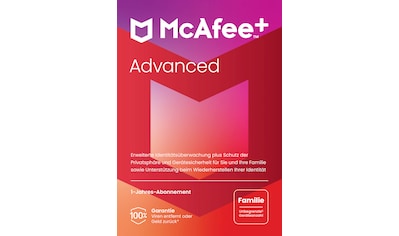 Virensoftware »McAfee+ Advanced - Familie«