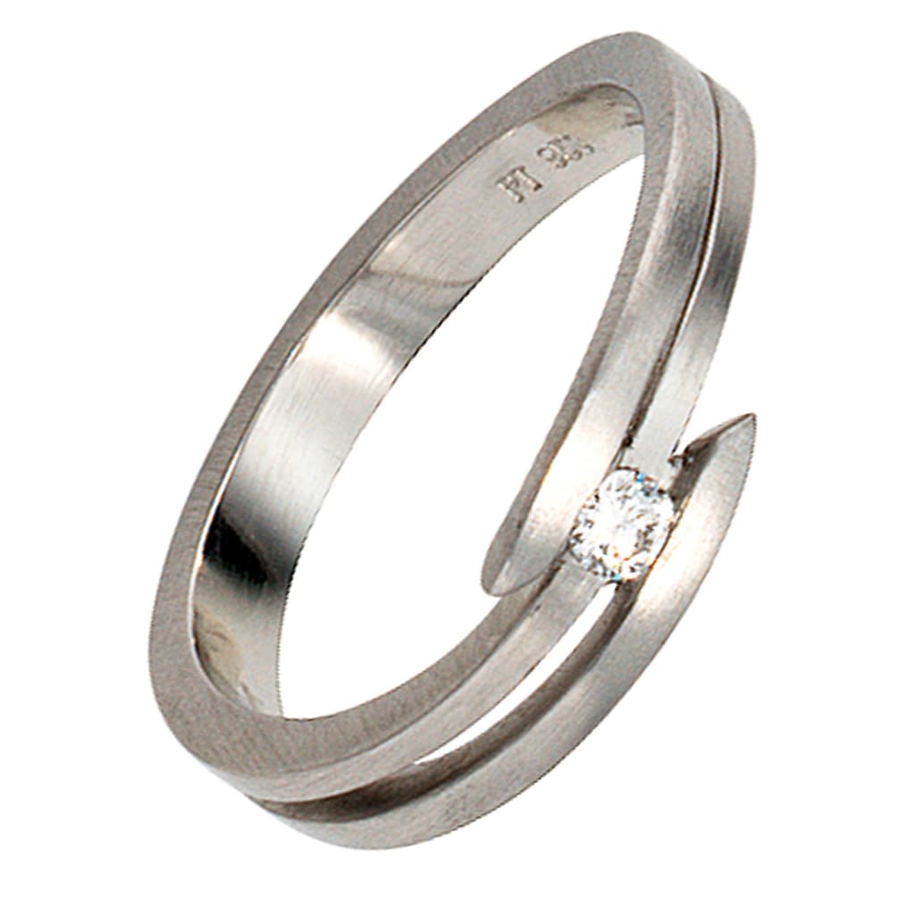 JOBO Fingerring »Diamant-Ring 0 09 ct.« 950 Platin